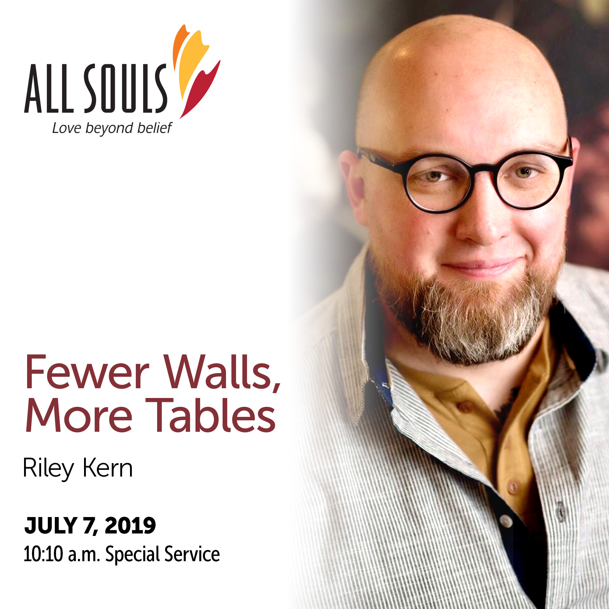 'FEWER WALLS, MORE TABLES' - A reflection by Riley Kern