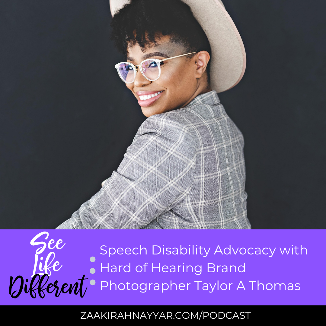 Speech Disability Advocacy with Hard of Hearing Brand Photographer Taylor A Thomas