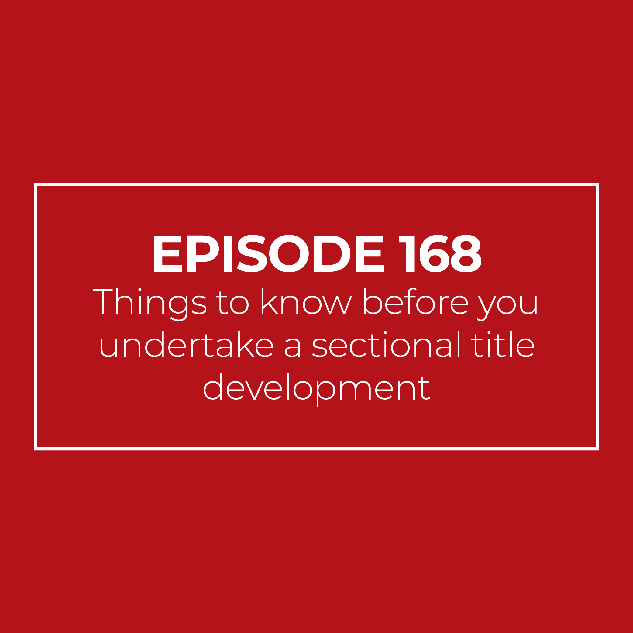 Things to know before you undertake a sectional title development