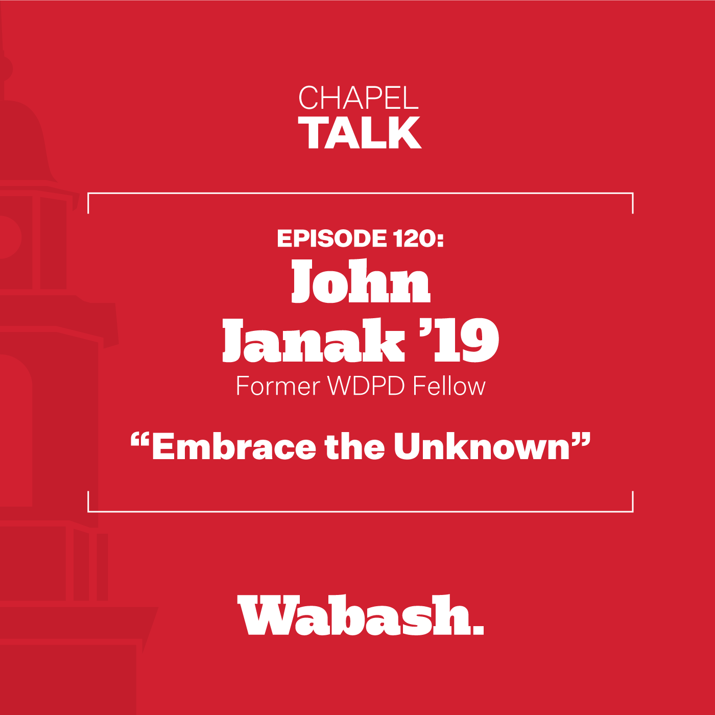 Chapel Talk at Wabash College