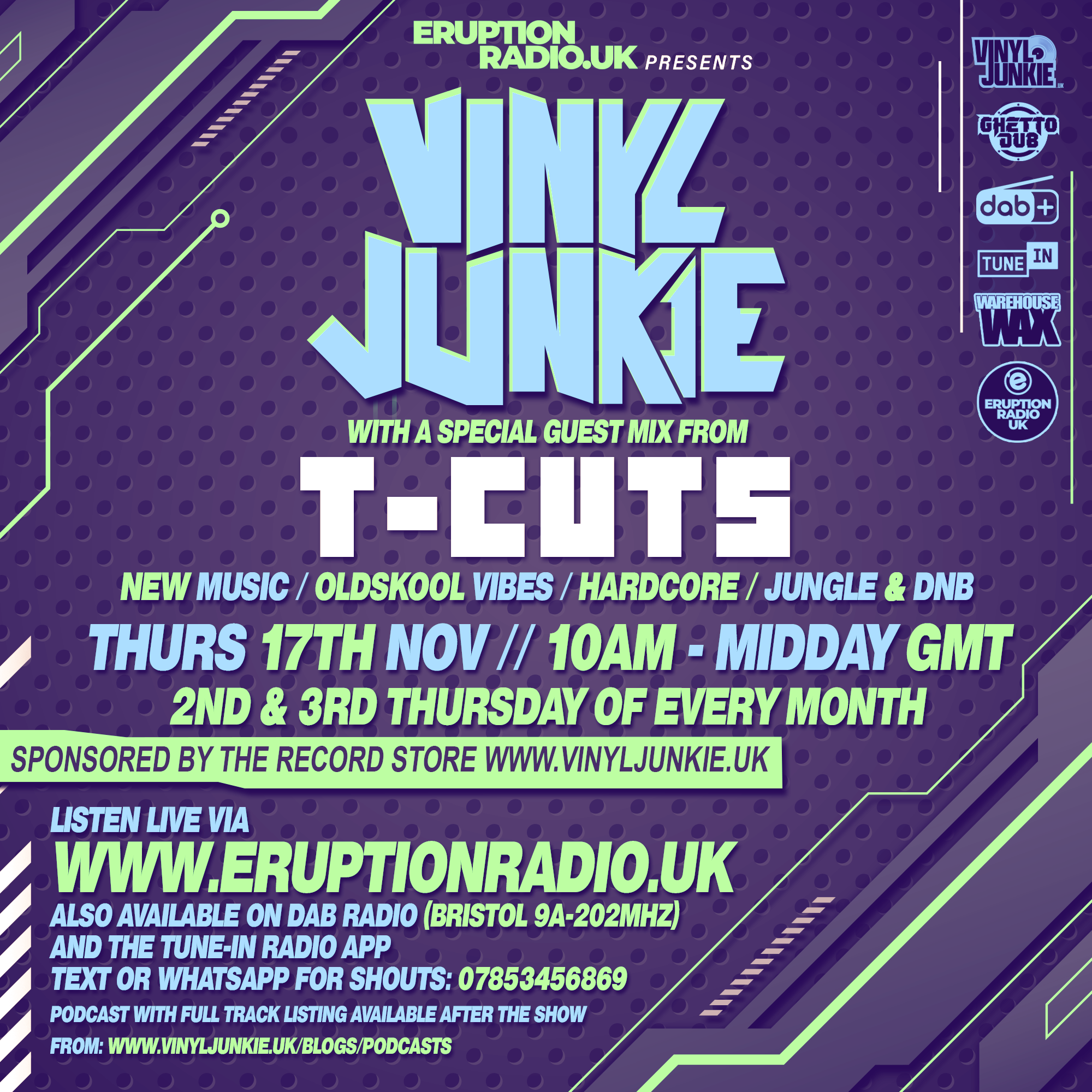 VINYL JUNKIE - THE ERUPTION RADIO PODCAST