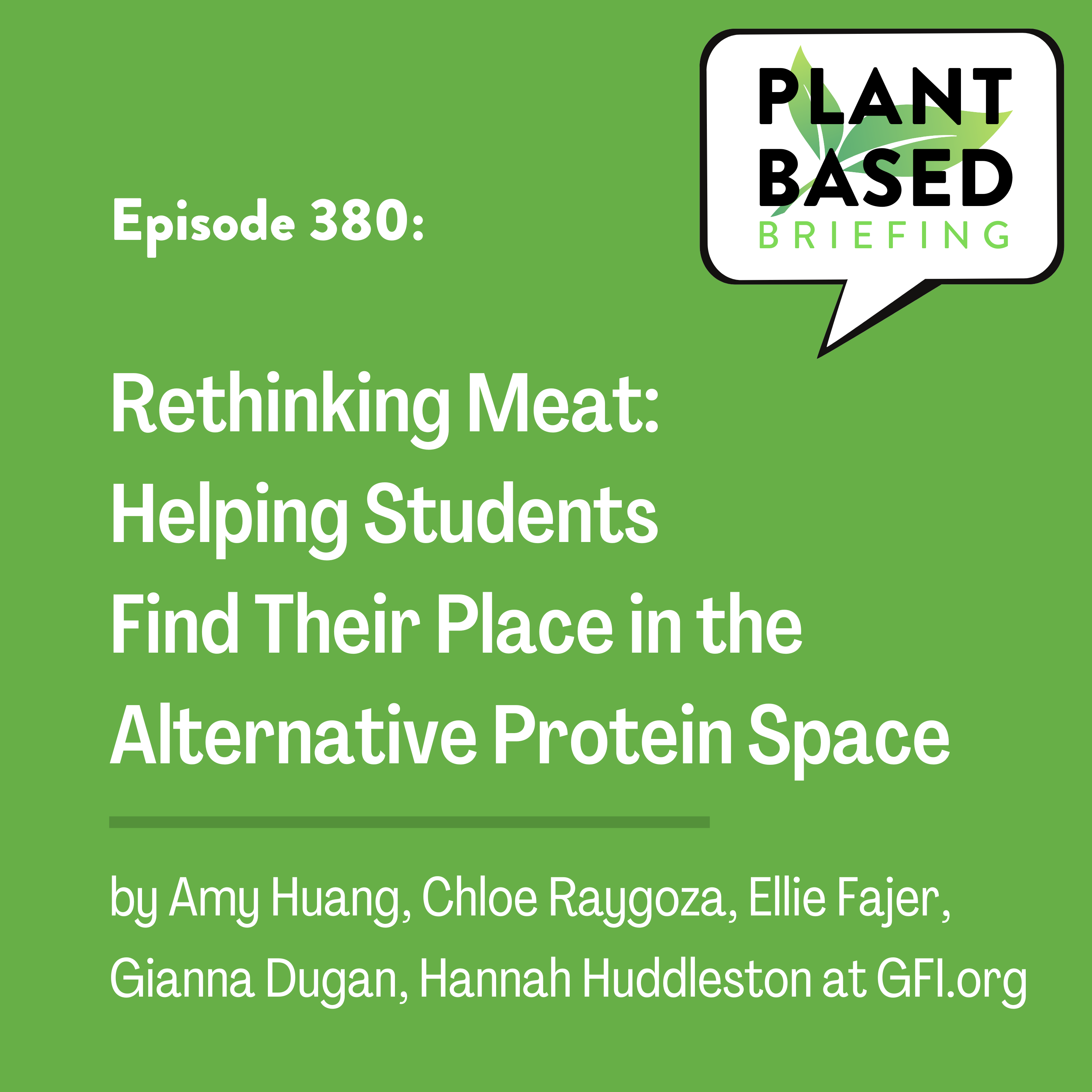 Plant Based Briefing