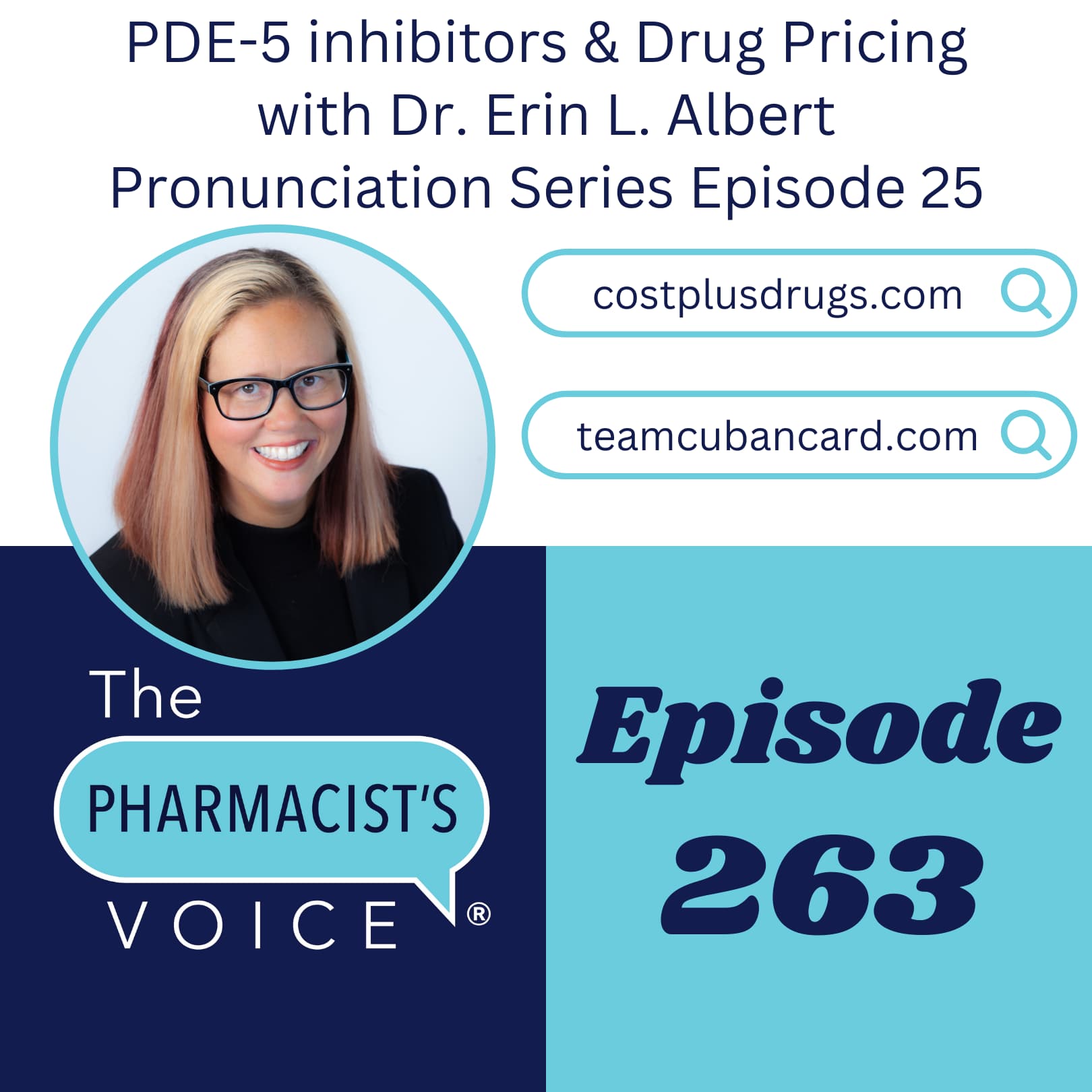 PDE-5 inhibitors & Drug Pricing with Dr. Erin L. Albert - Pronunciation Series Episode 25