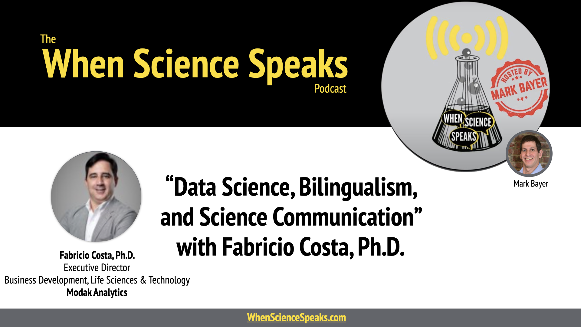 Data Science, Bilingualism, and Science Communication with Fabricio Costa, Ph.D.