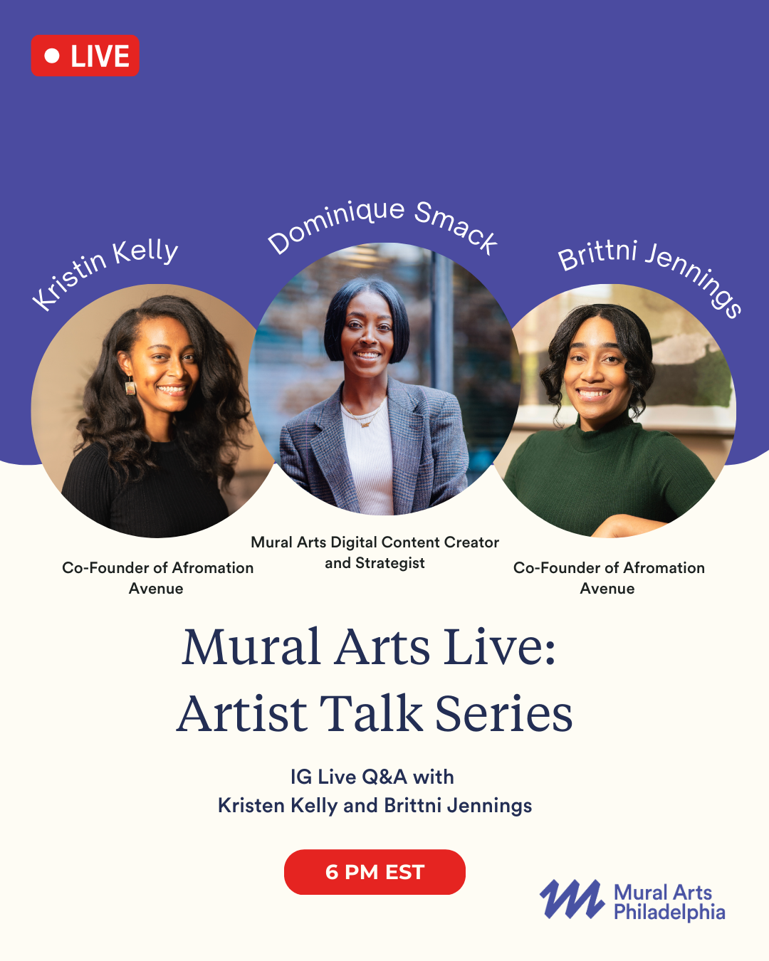 Mural Arts Live: Artist Talk Series