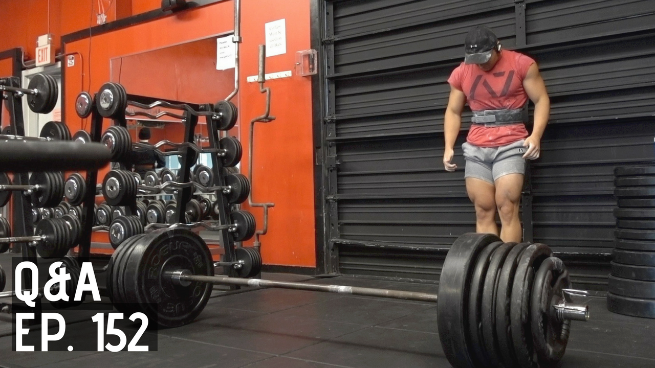 Ep 152: Q&A on Meet Attempt Selection, Optimizing Carbohydrate Intake, Squatting Everyday, and More