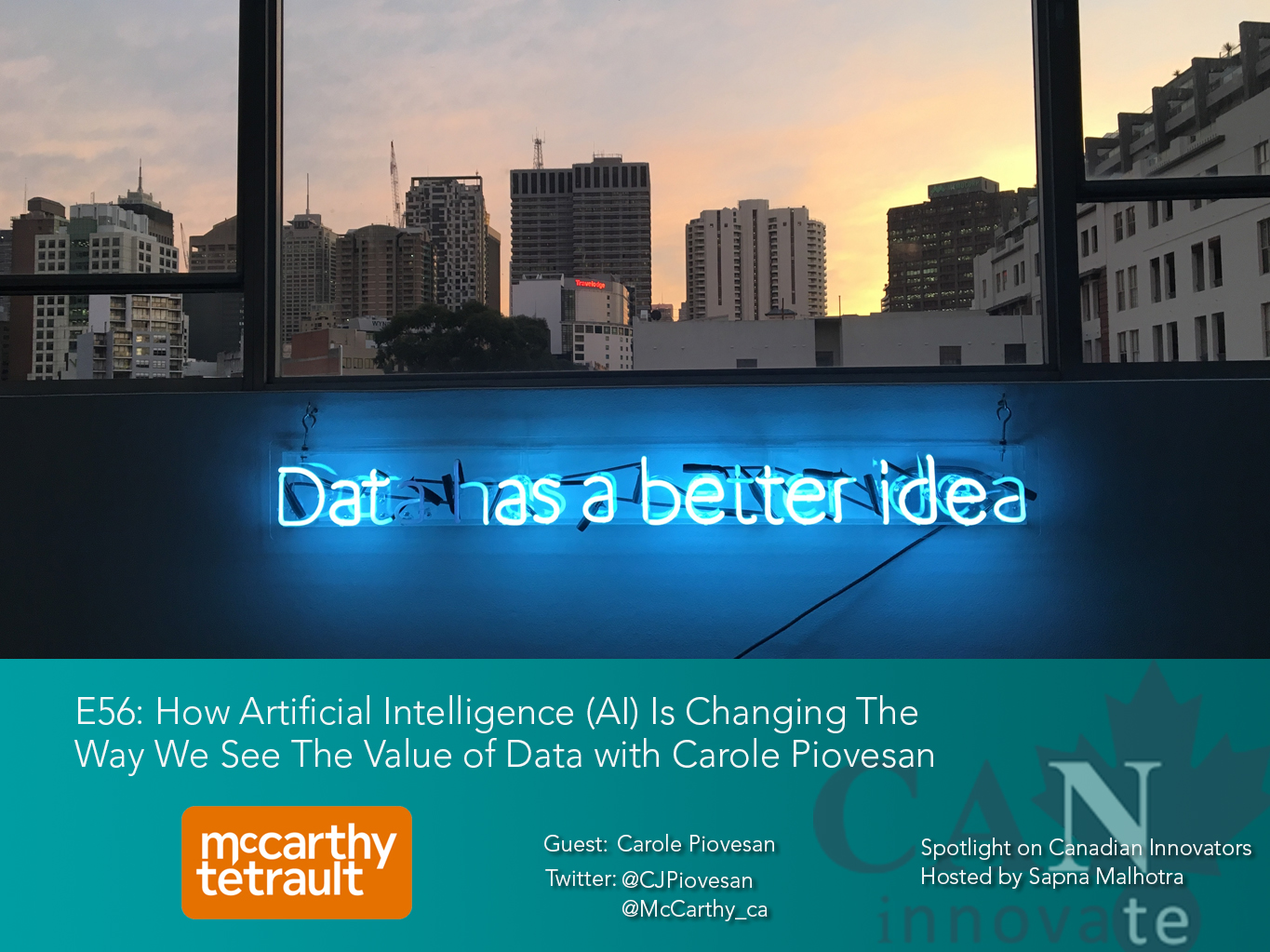 E56: How Artificial Intelligence (AI) Is Changing The Way We See The Value of Data with Carole Piovesan