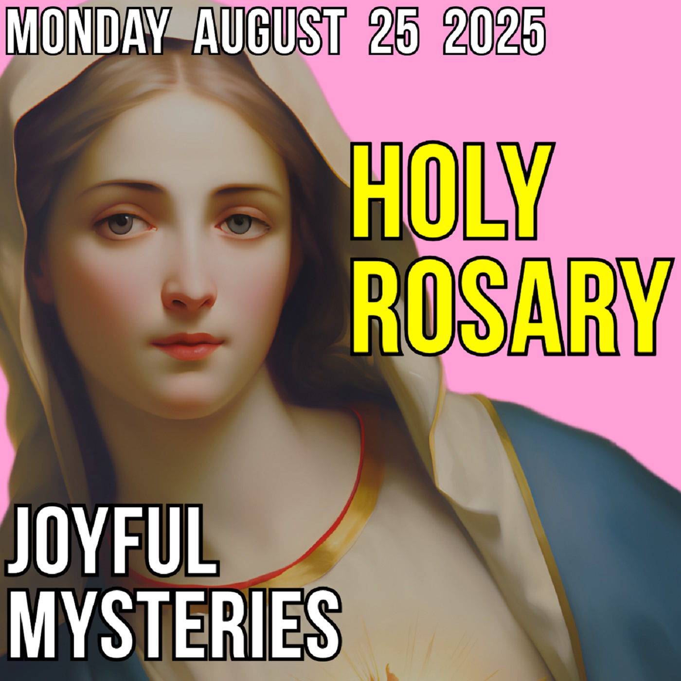 TODAY'S HOLY ROSARY for MONDAY, AUGUST 25, 2025 - Theme: FEATURING RAIN & SONG
