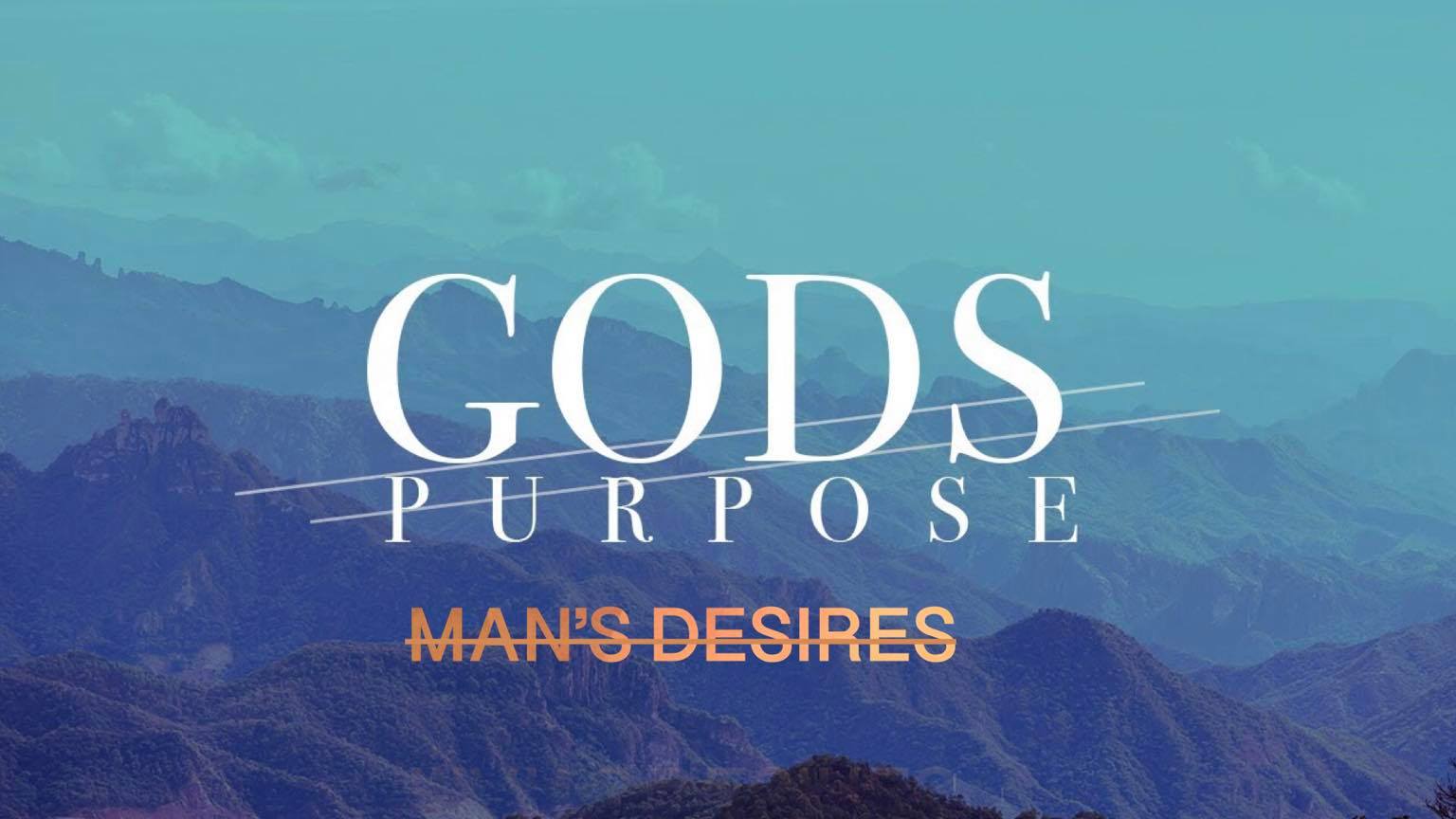 8/30/20 Vision Series Joel Eugene God's Purpose Man's Desires