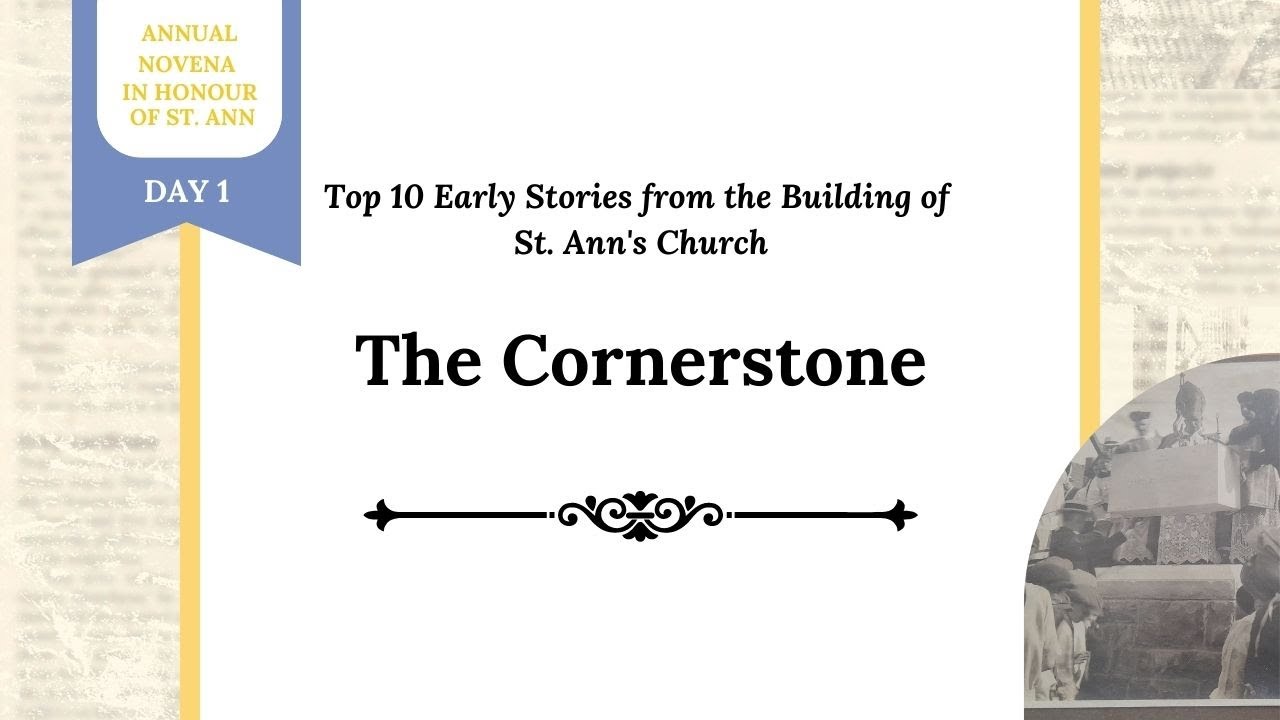 Novena 2023 - Day 1 - The Cornerstone
