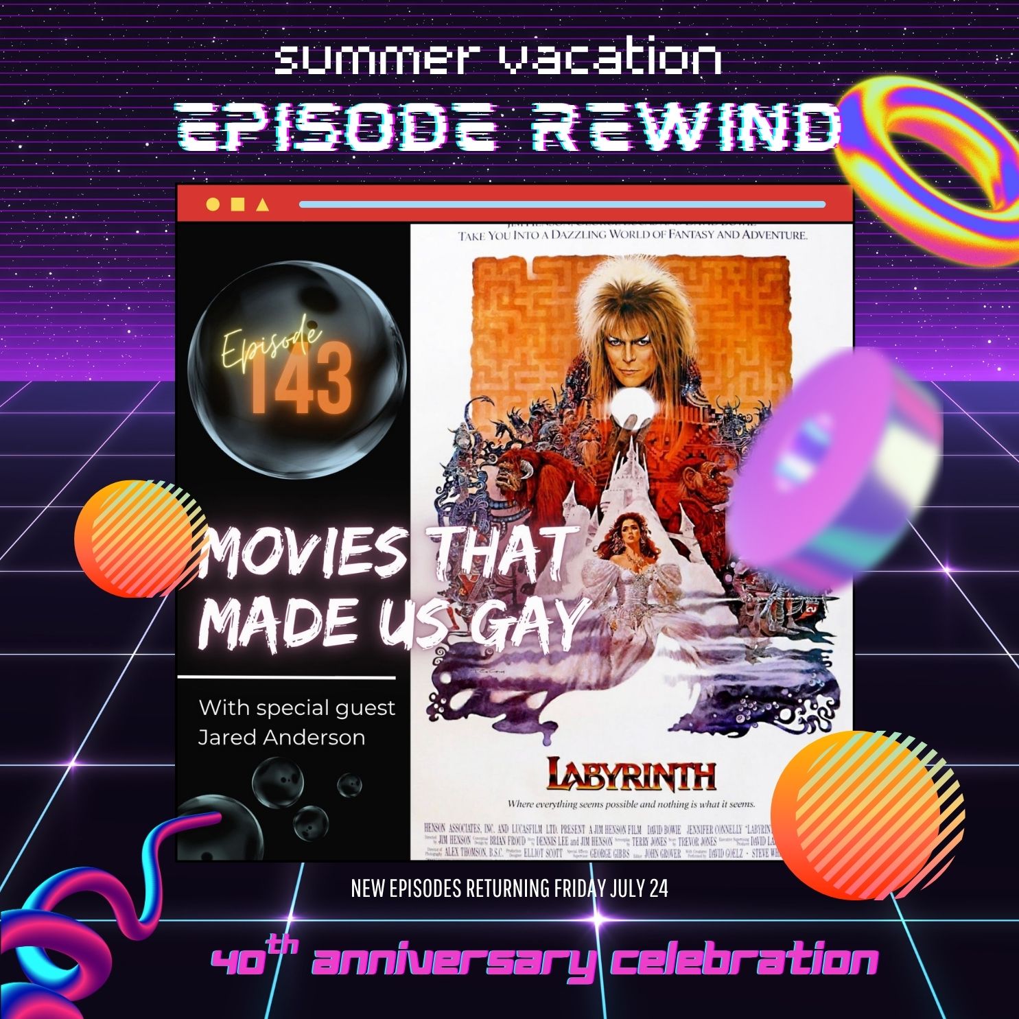 Episode Rewind 40th Anniversary edition: Labyrinth with special guest Jared Anderson episode artwork