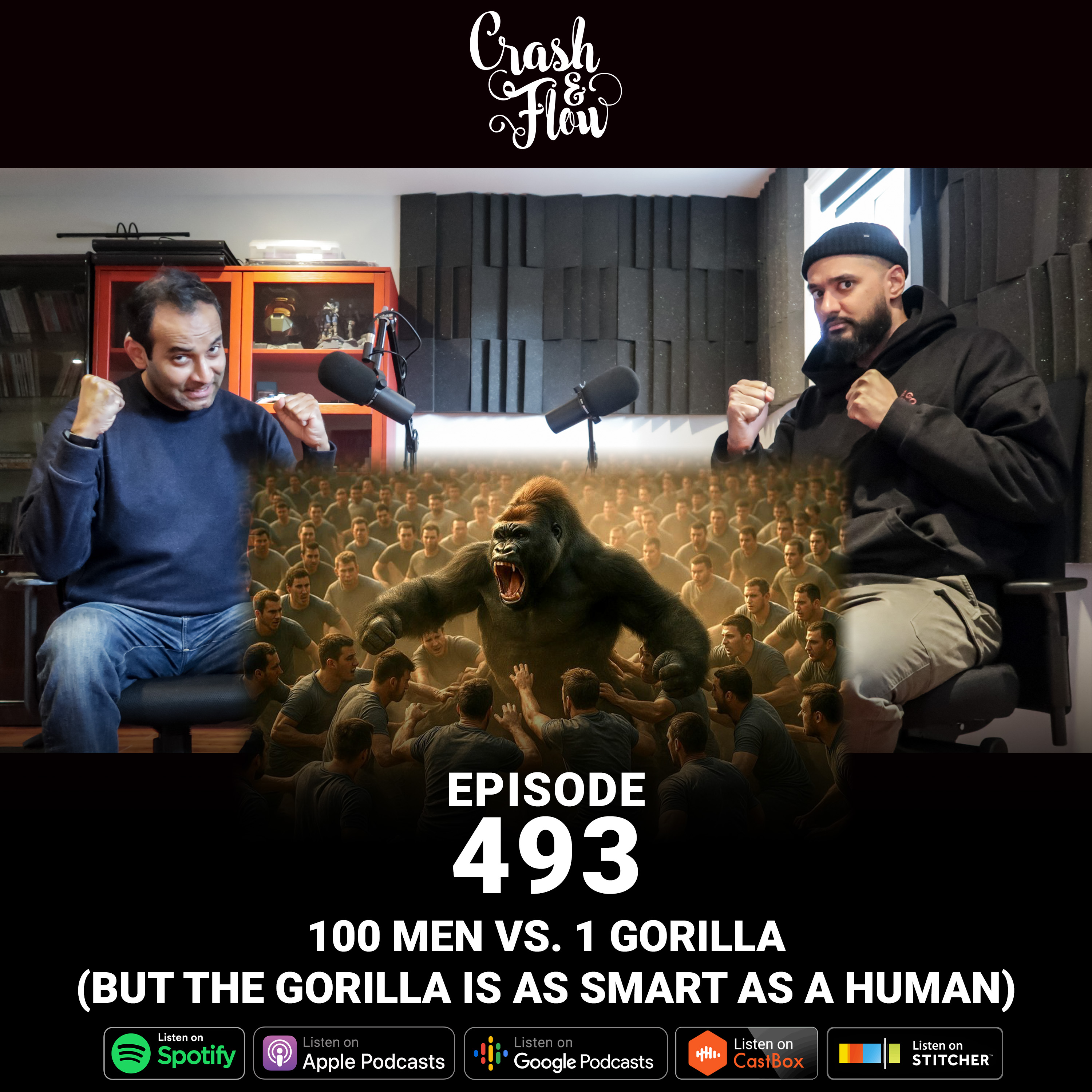 Episode 493 – 100 Men vs. 1 Gorilla (But the Gorilla Is as Smart as a Human)