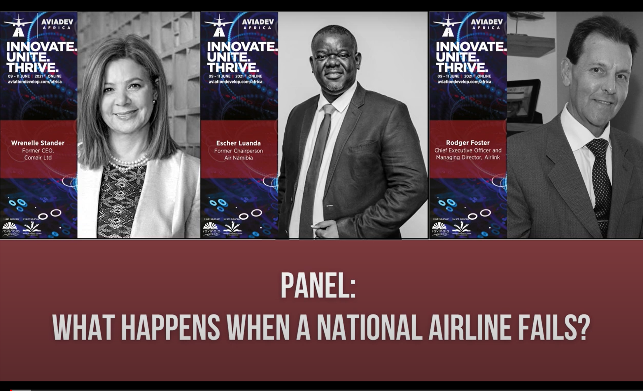 Epsode 168. What happens when a national airline fails? Panel session from AviaDev Africa 2021