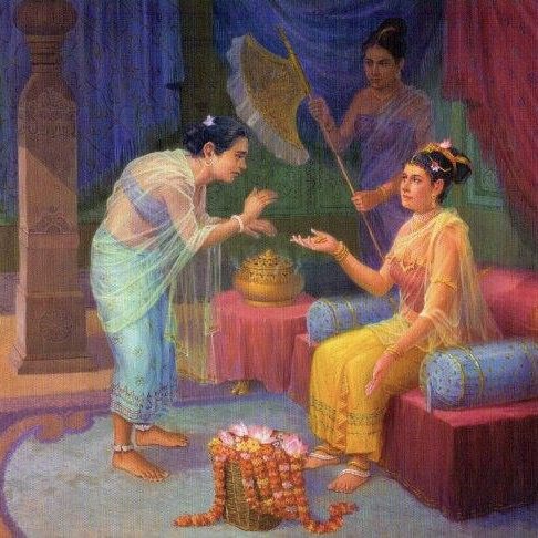 Khujjuttara Teaches the Dharma
