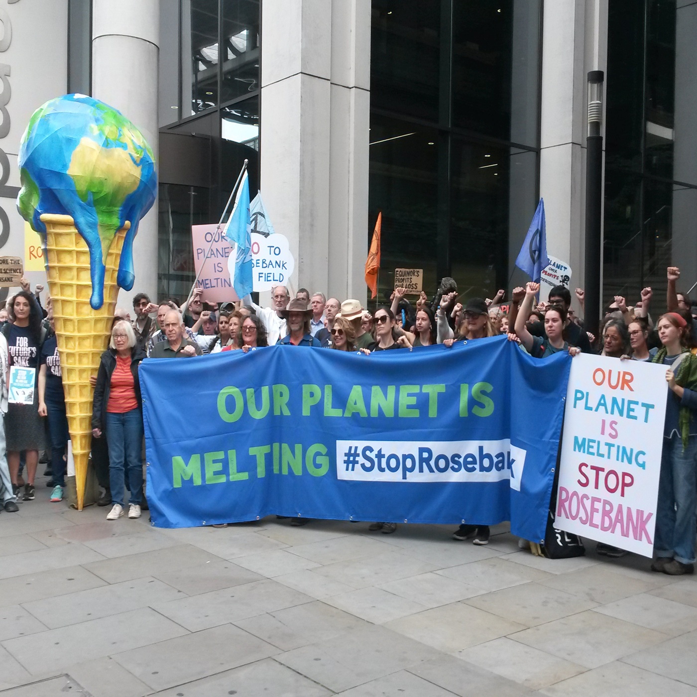 Protest against Rosebank