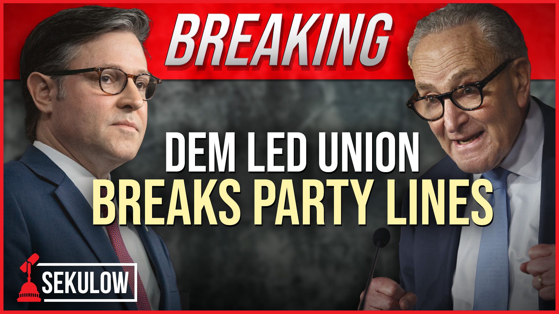 BREAKING: Dem Led Union Breaks Party Lines to End Shutdown
