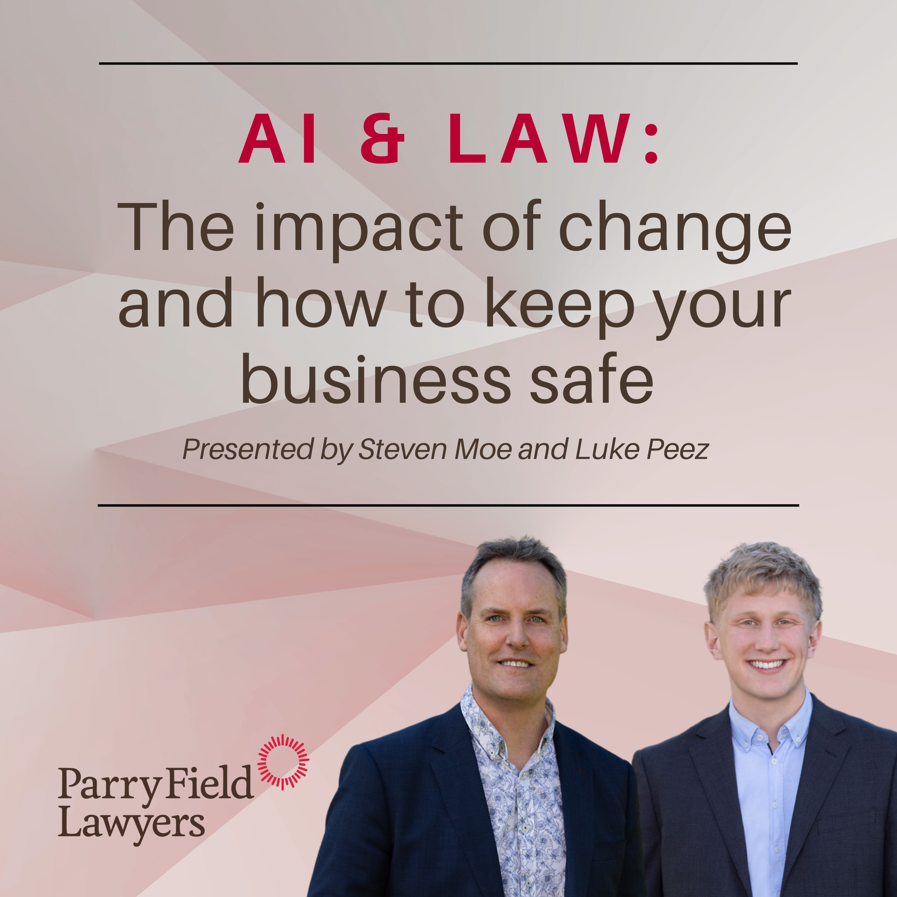 AI and Staying Safe: Legal perspectives