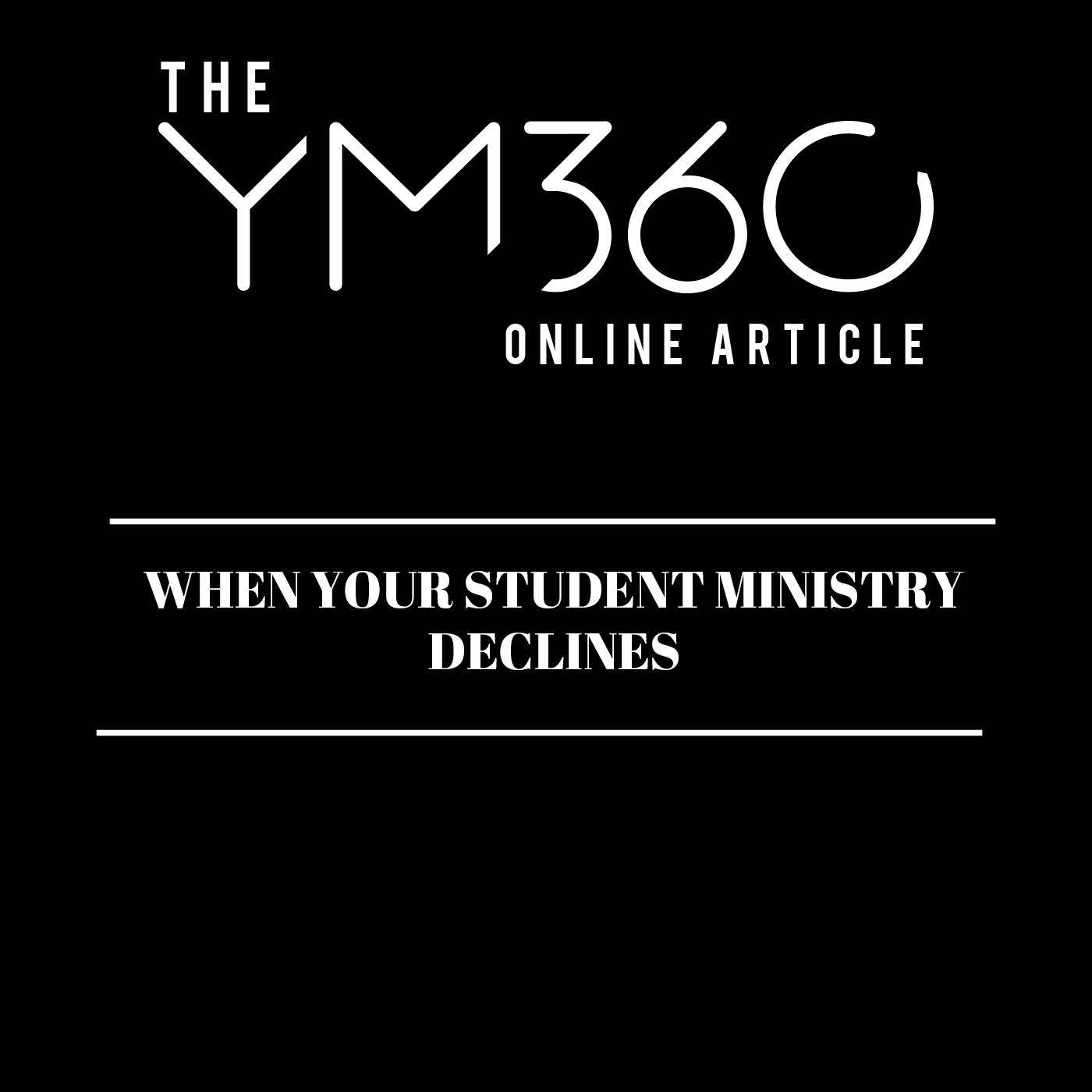 When Your Student Ministry Declines