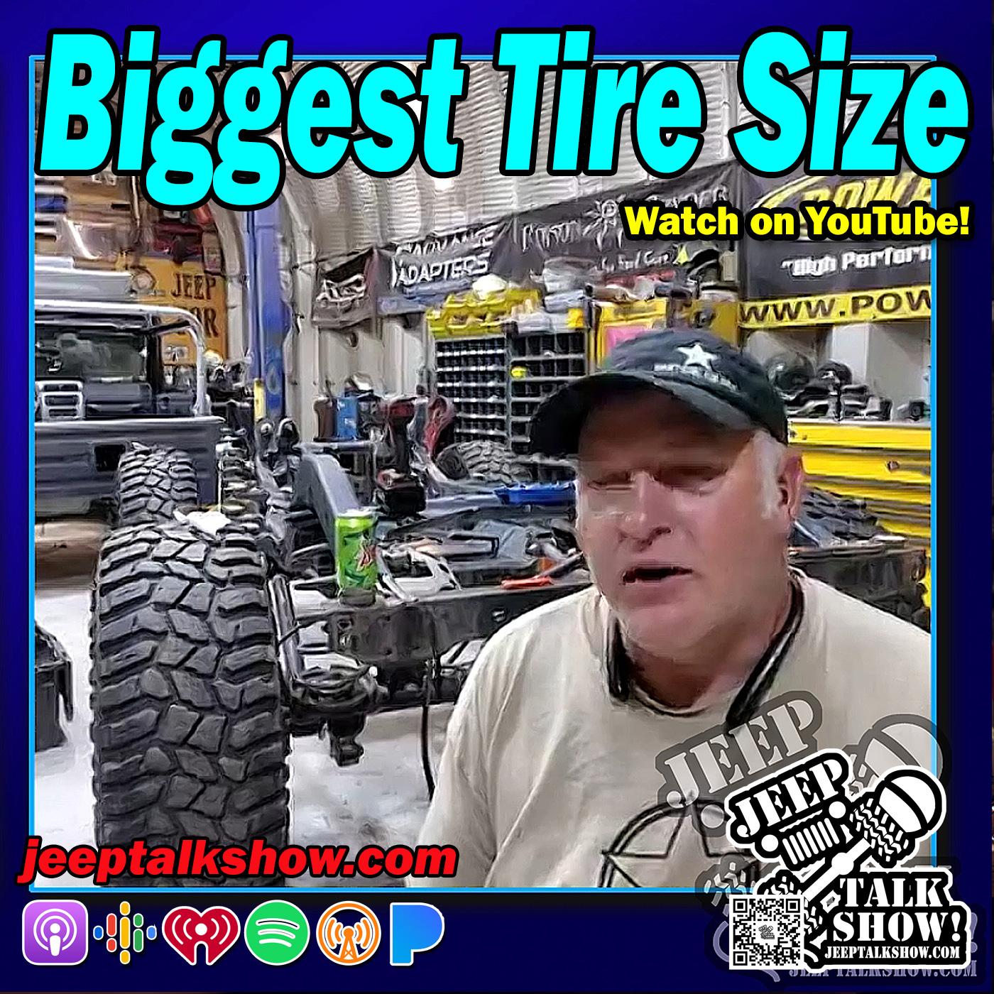 Biggest Tire Size