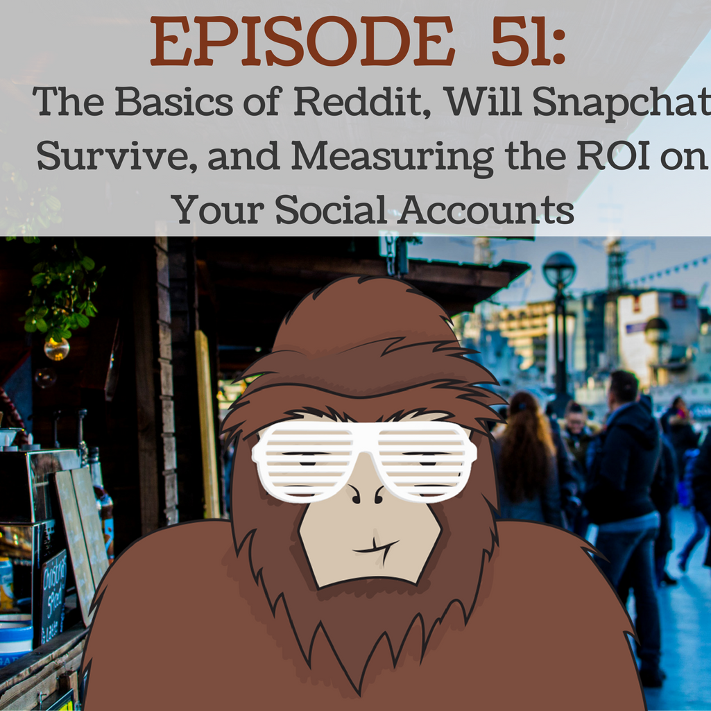 Ep 51 - The Basics of Reddit, Will Snapchat Survive, and Measuring the ROI on Your Social Accounts