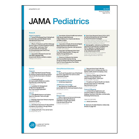 JAMA Pediatrics Editors\' Summary