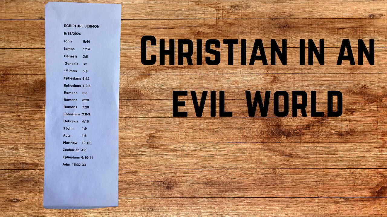 Christian in an evil world