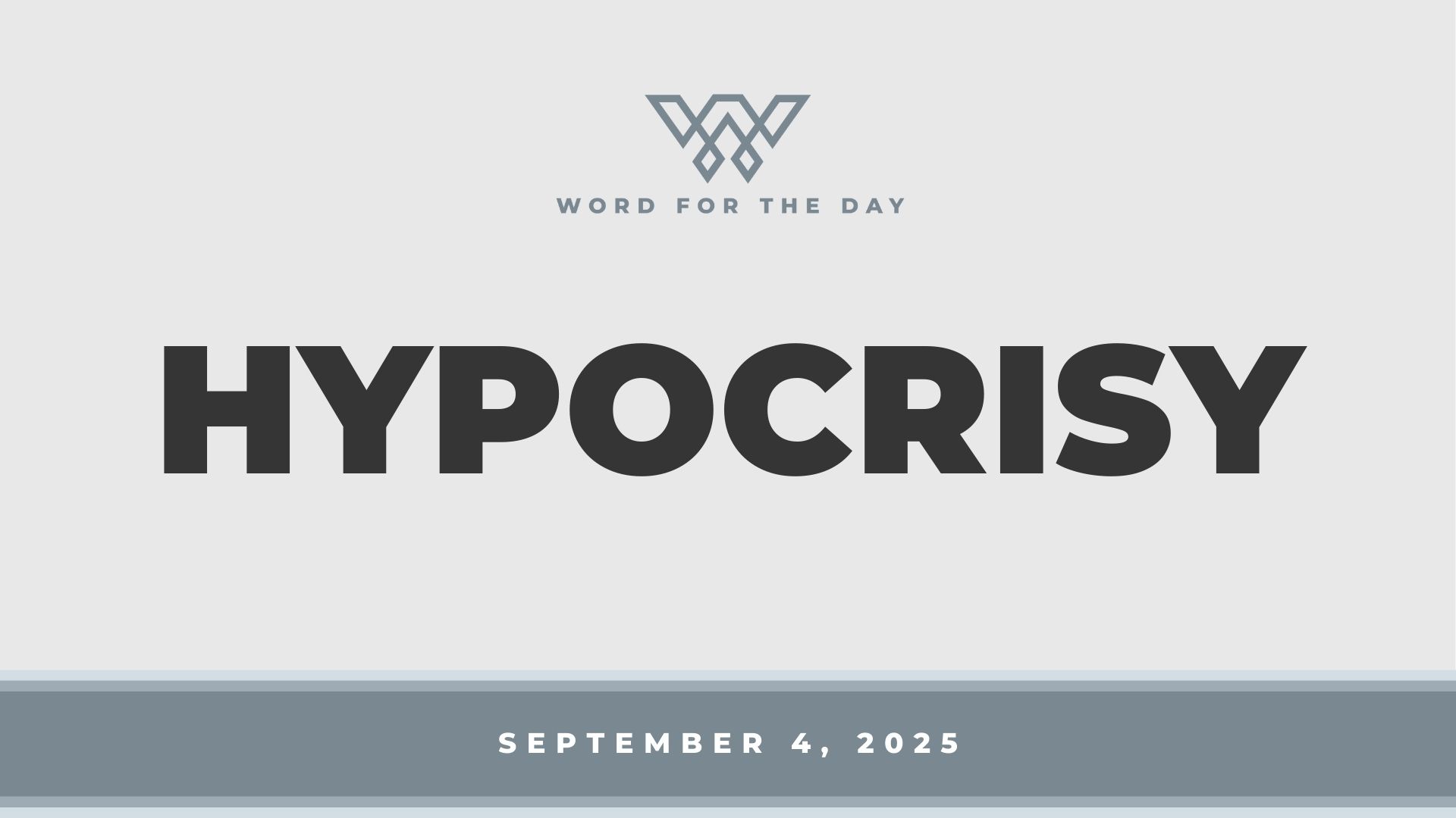 HYPOCRISY
