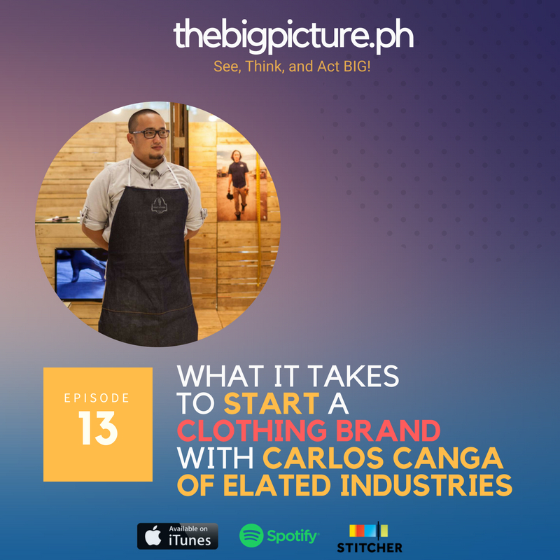 #13: What It Takes to Start a Clothing Brand with Carlos Canga of Elated Industries
