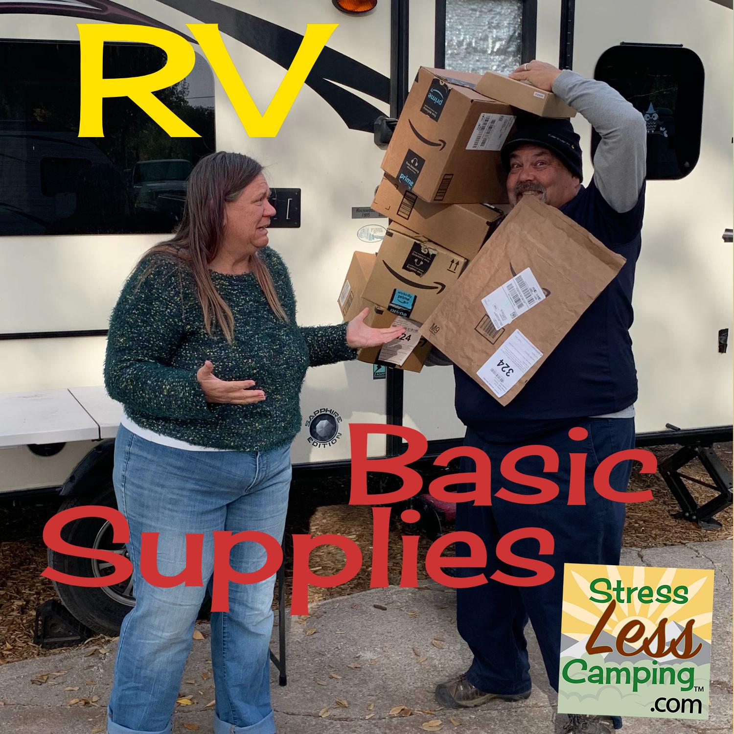 RV shopping essentials for StressLess Camping