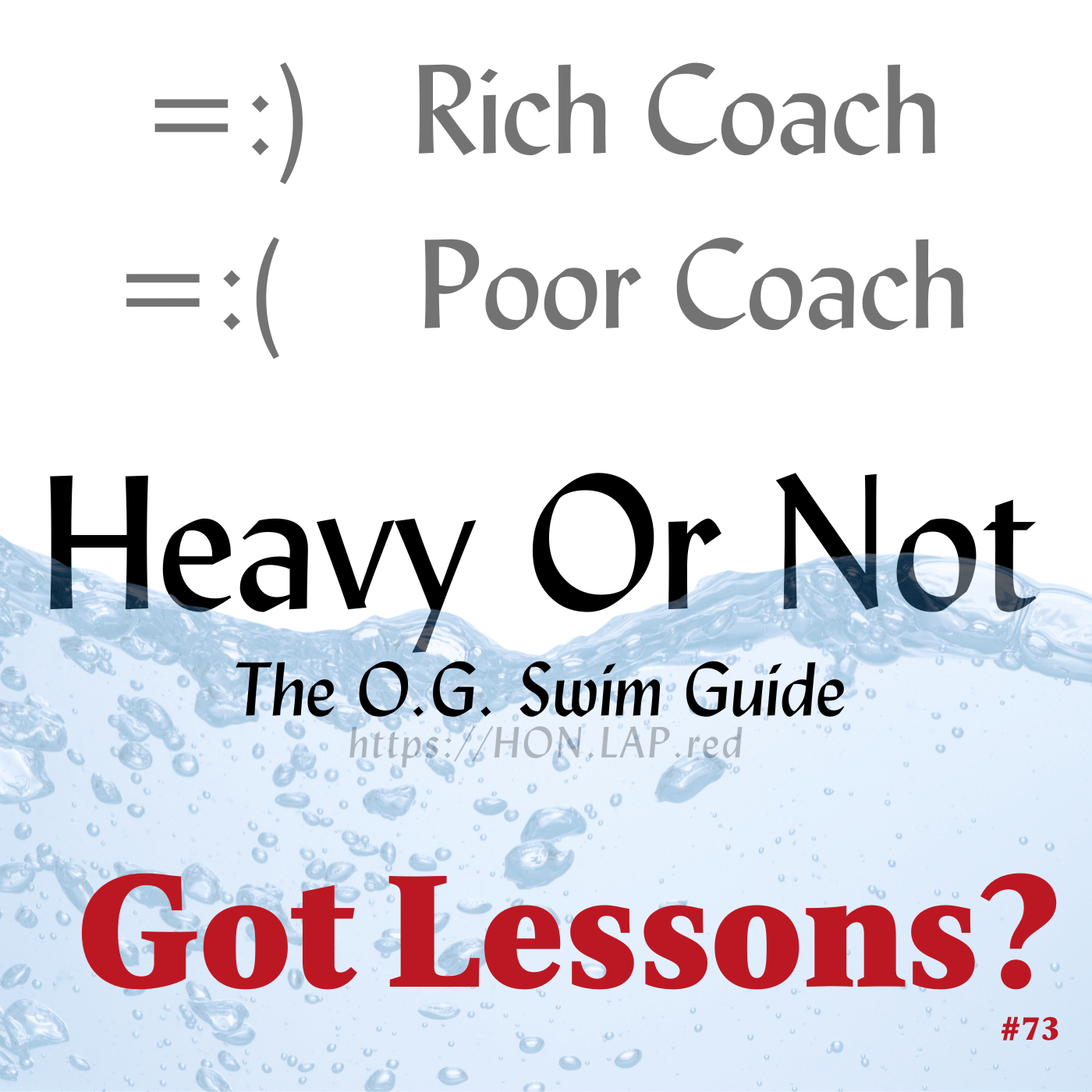 Rich Coach or Poor Coach -- Get a Learn To Swim Lesson Program and UCANSwim.org can help Rich Coach or Poor Coach -- Get a Learn To Swim Lesson Program and UCANSwim.org can help