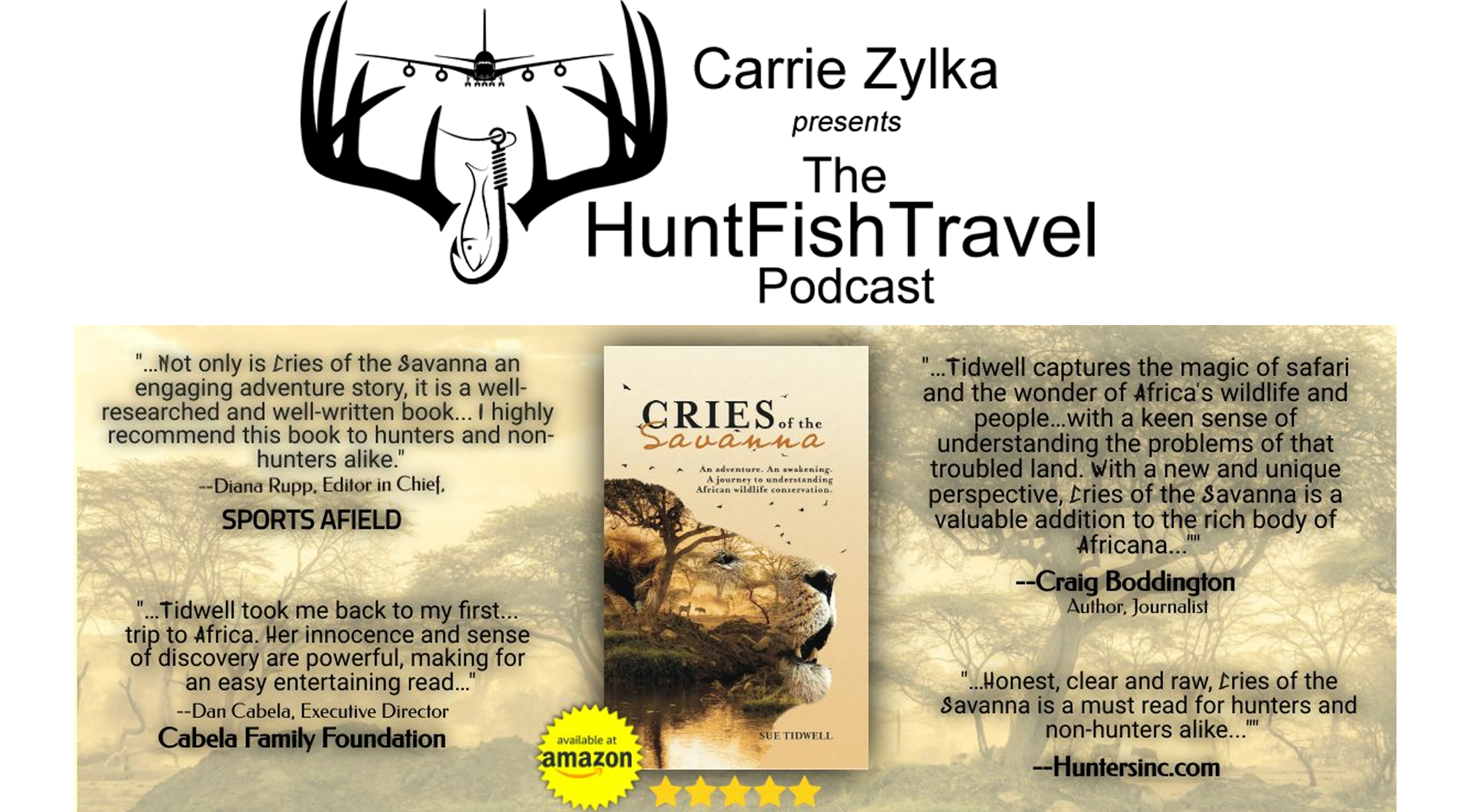 218 - Sue Tidwell - Cries of the Savanna and an eye opening adventure in Africa