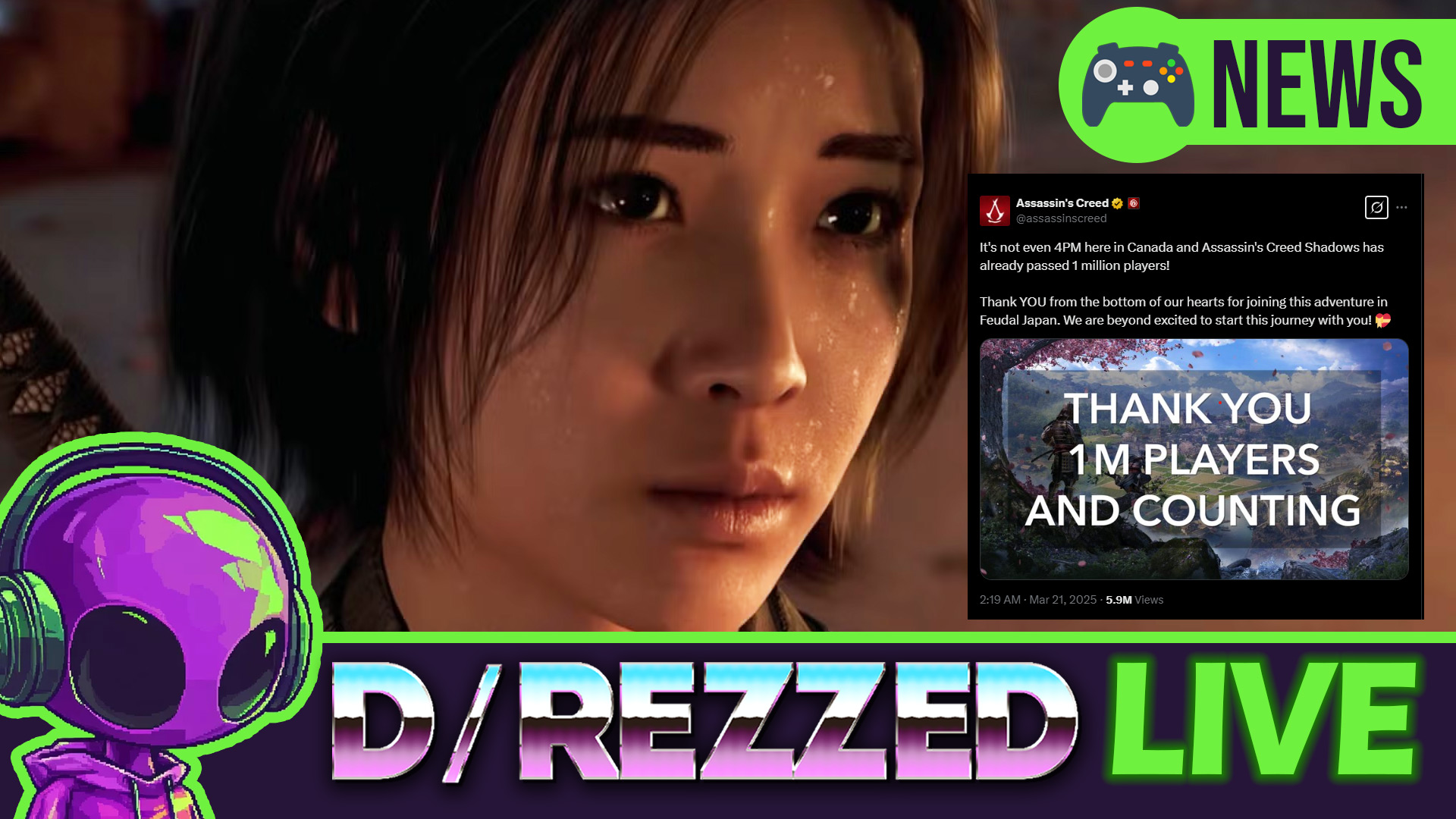 Assassin’s Creed Shadows’ Questionable Numbers... | D/REZZED Game News LIVE