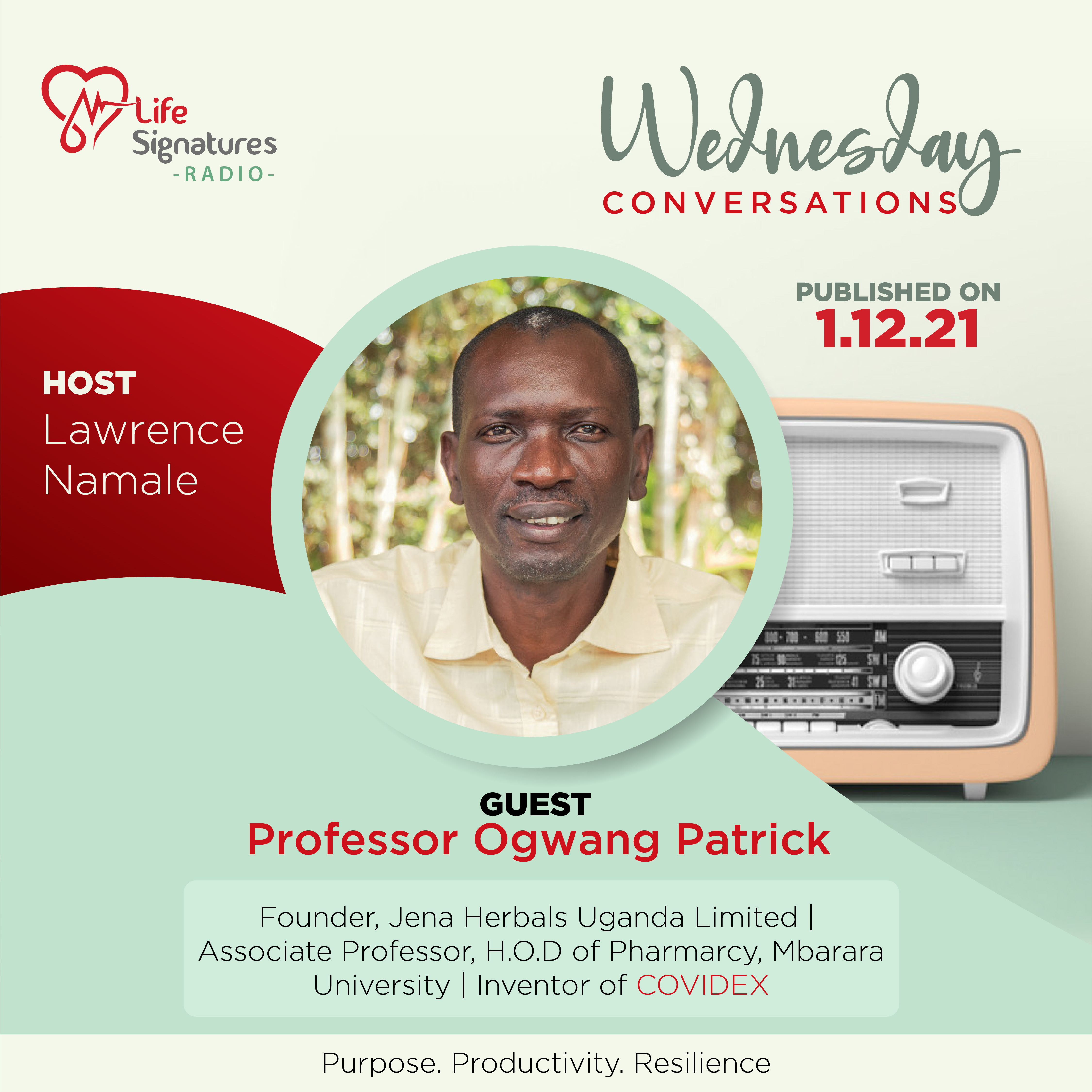 🎉 New #Podcast! 901. Patrick Ogwang. The Making of The Inventor of Covidex