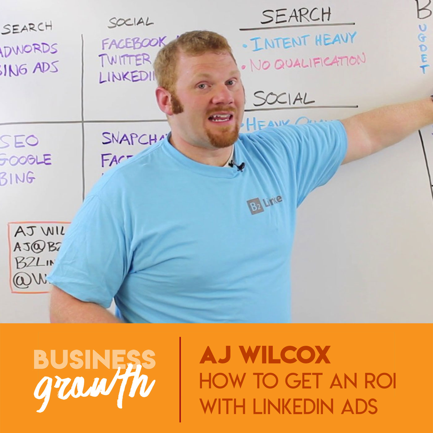 cover of episode How To Get an ROI with LinkedIn Ads with AJ Wilcox - Episode 79