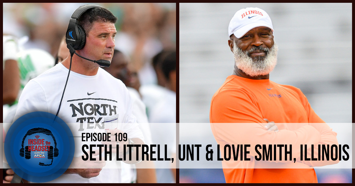 Seth Littrell, Head Coach--UNT & Lovie Smith, Head Coach--Illinois