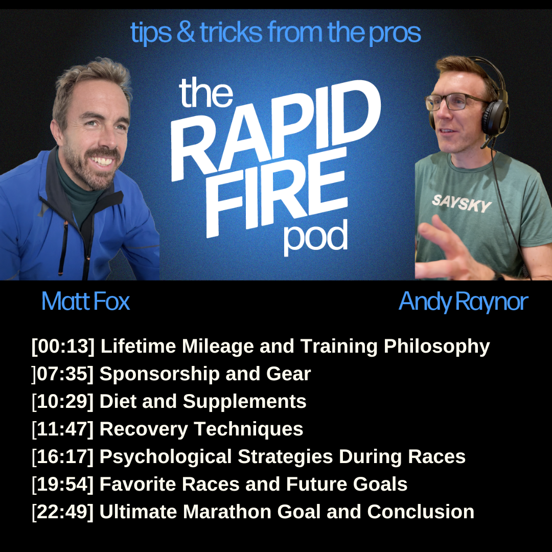 The FOD Runner's (Andy Raynor) Marathon Training and Recovery Insights | Rapid Fire Series