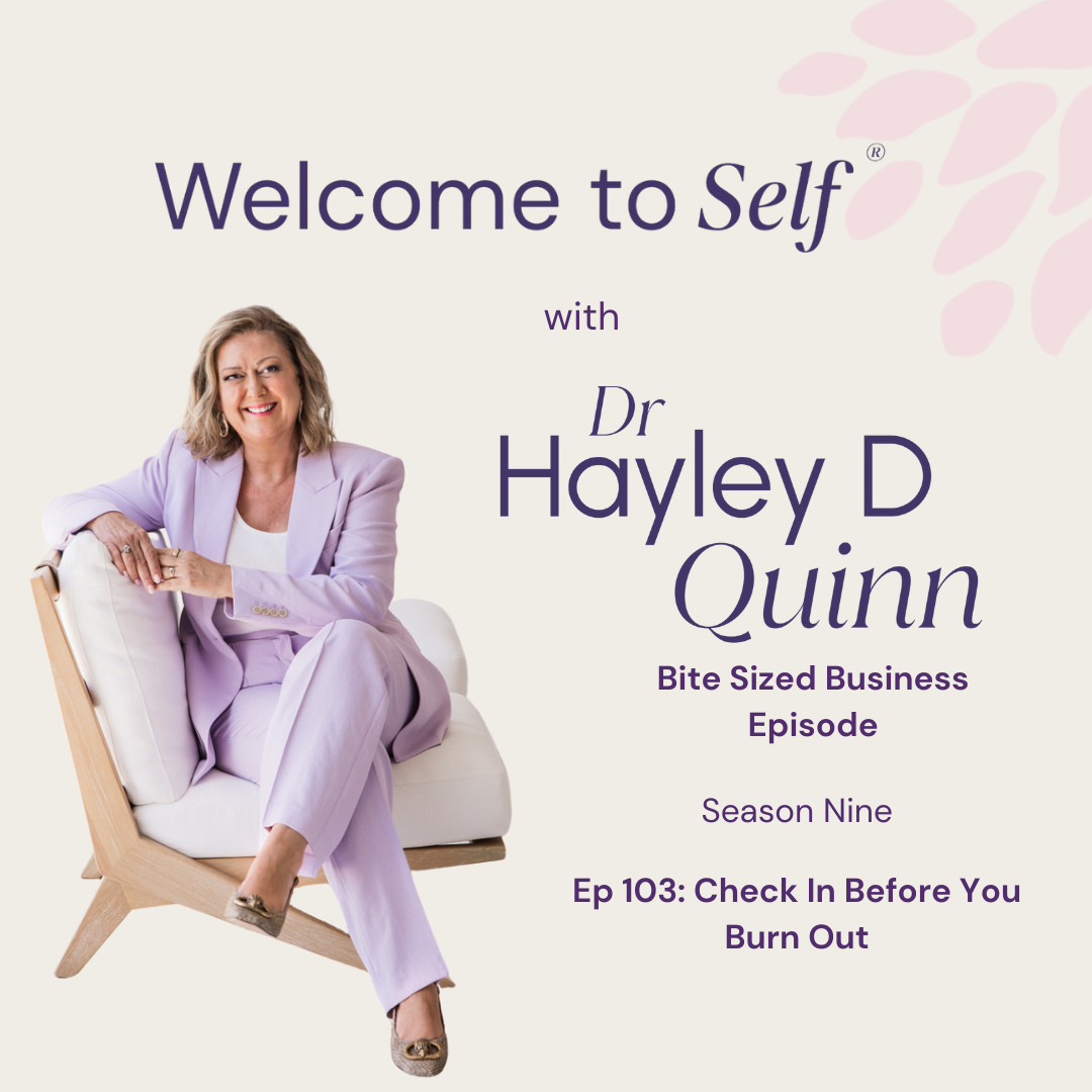 Episode #103 Check In Before You Burn Out