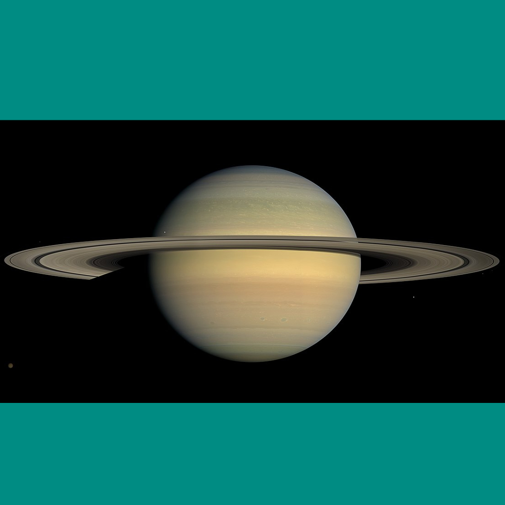 Saturn and Its Ring Rain