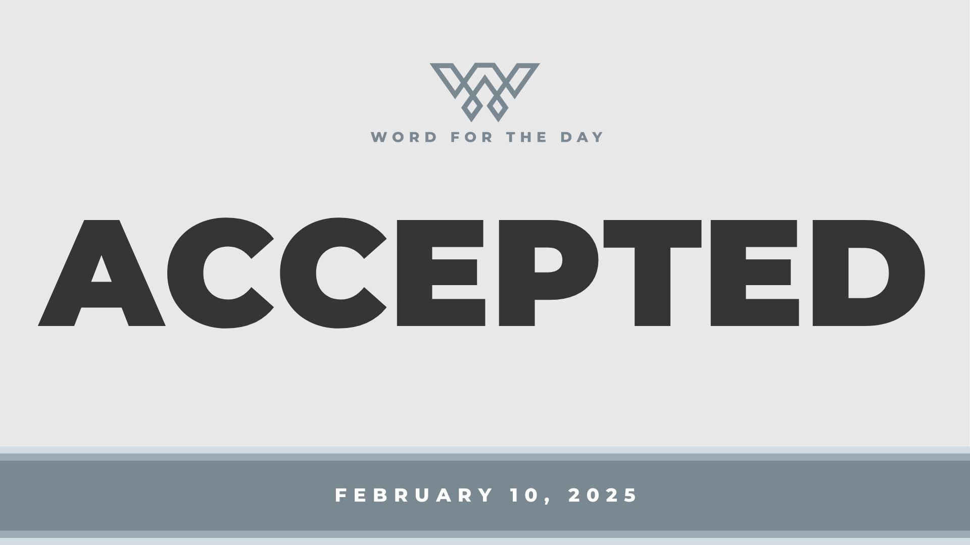Accepted