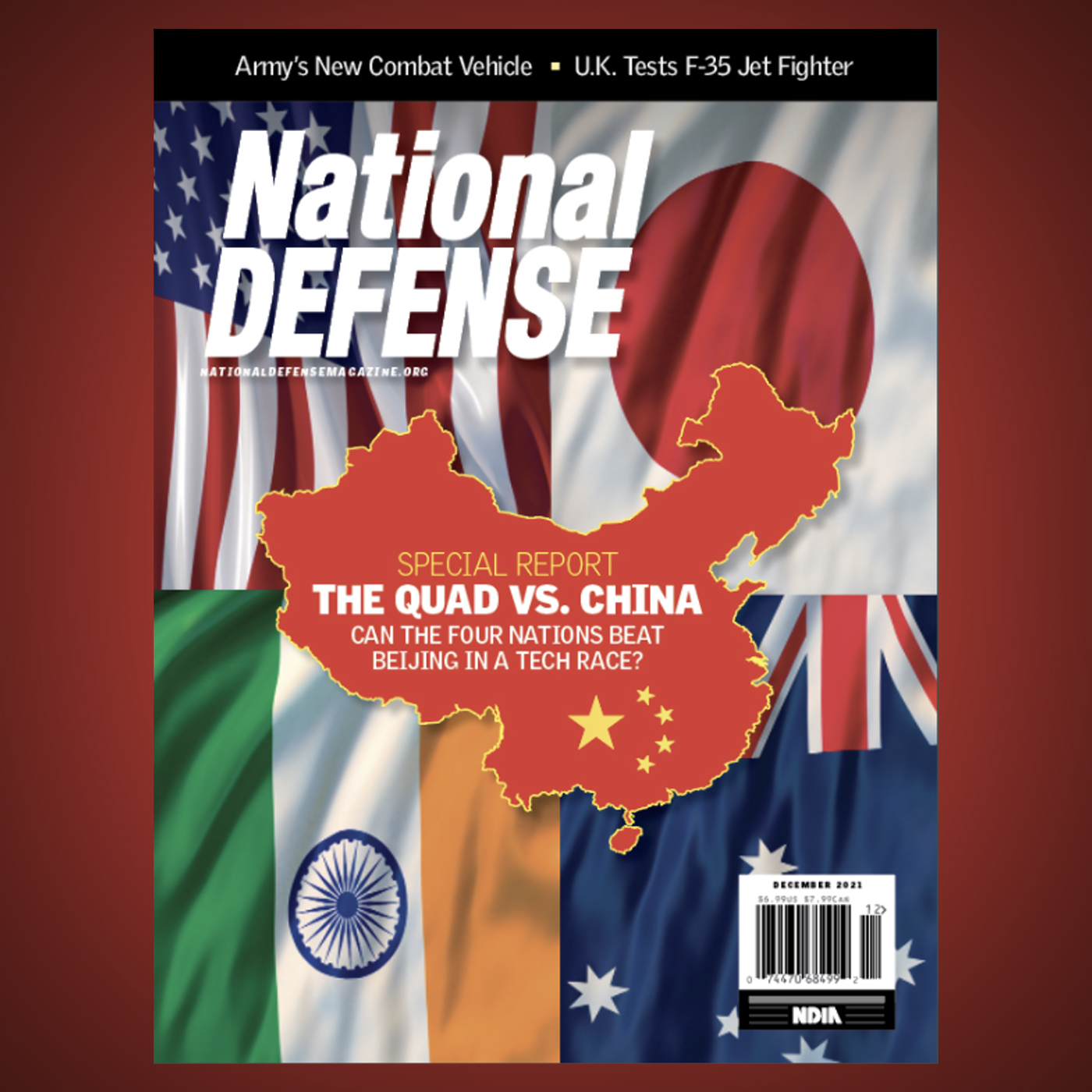 December 2021: The United States team up with Australia, Japan and India