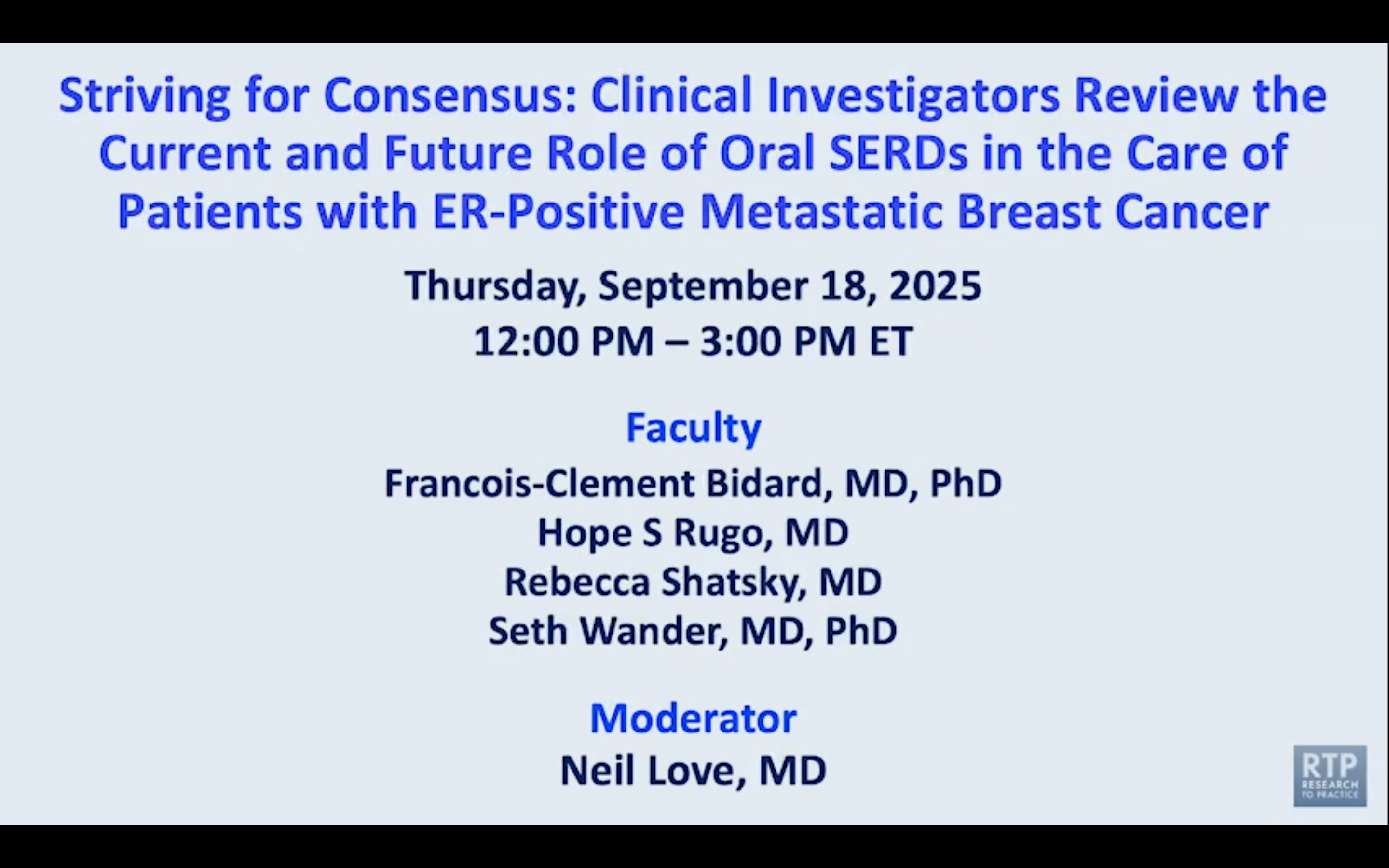 ER-Positive Metastatic Breast Cancer — A Roundtable Discussion on the Current and Future Role of Oral SERDs