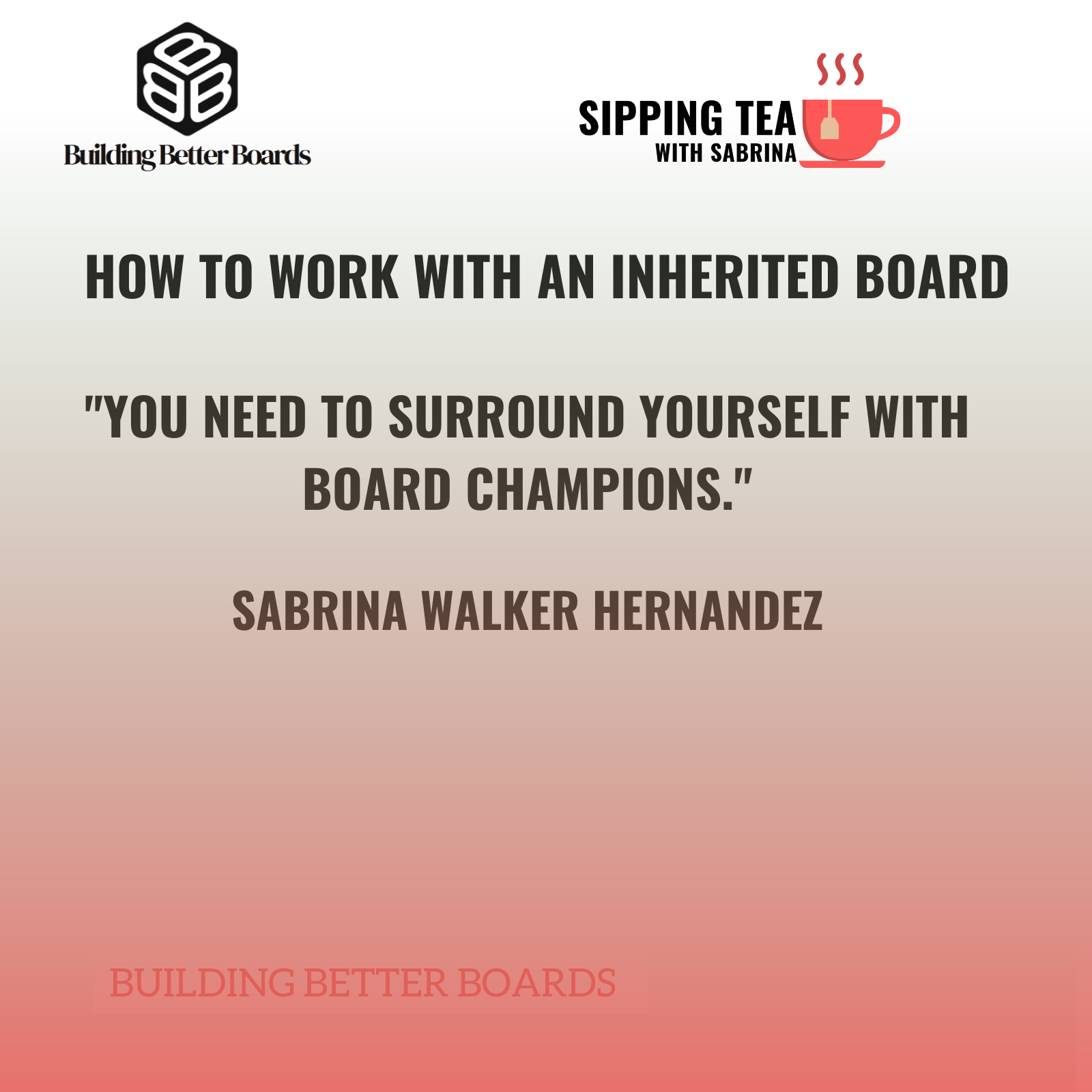 How to work with an inherited board