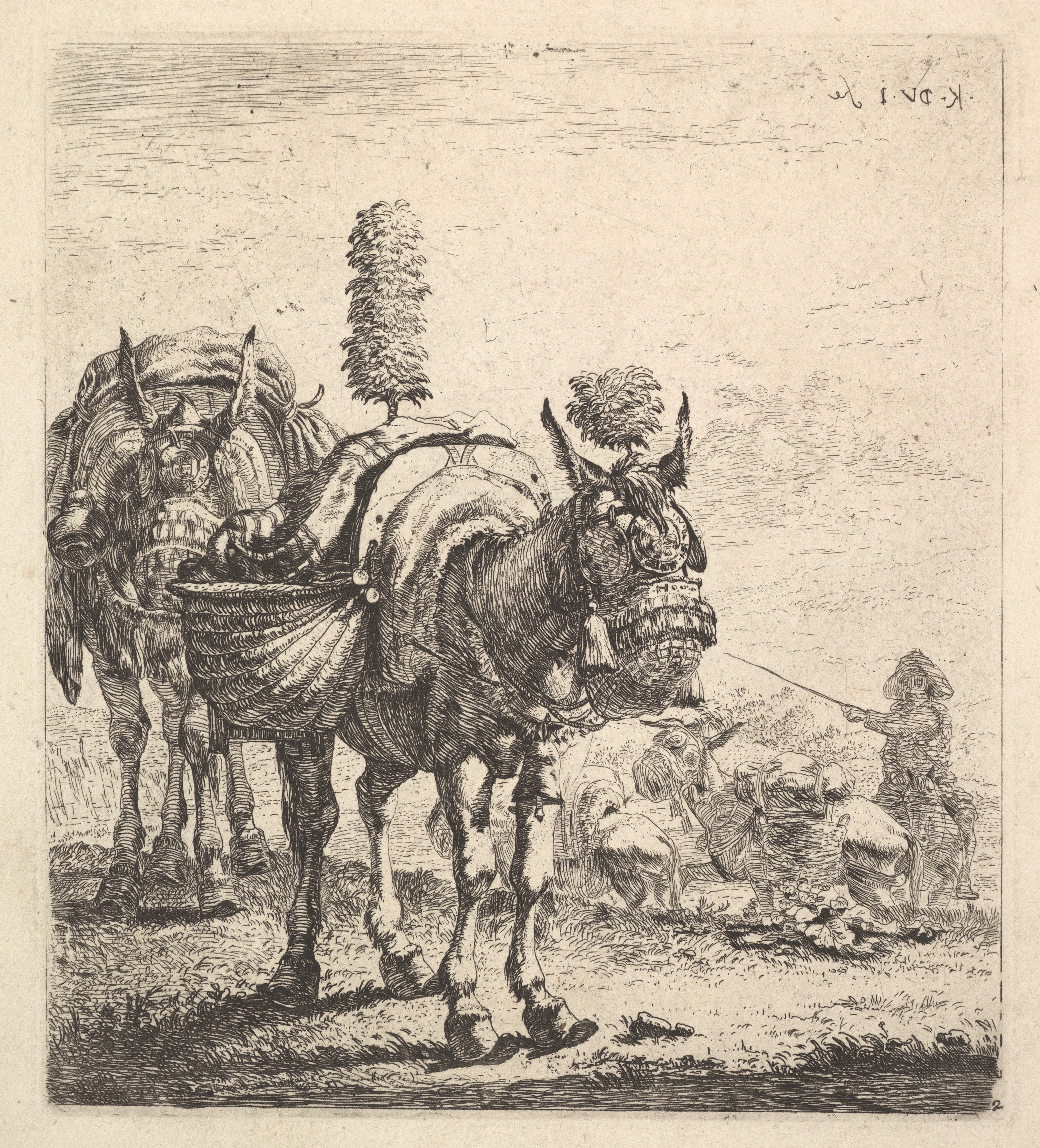 The Two Mules - A French Fable