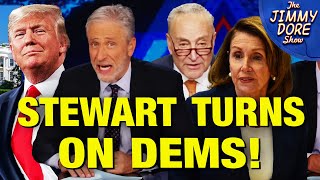 Jon Stewart DEFENDS Trump From Hysterical Democratic Critics!