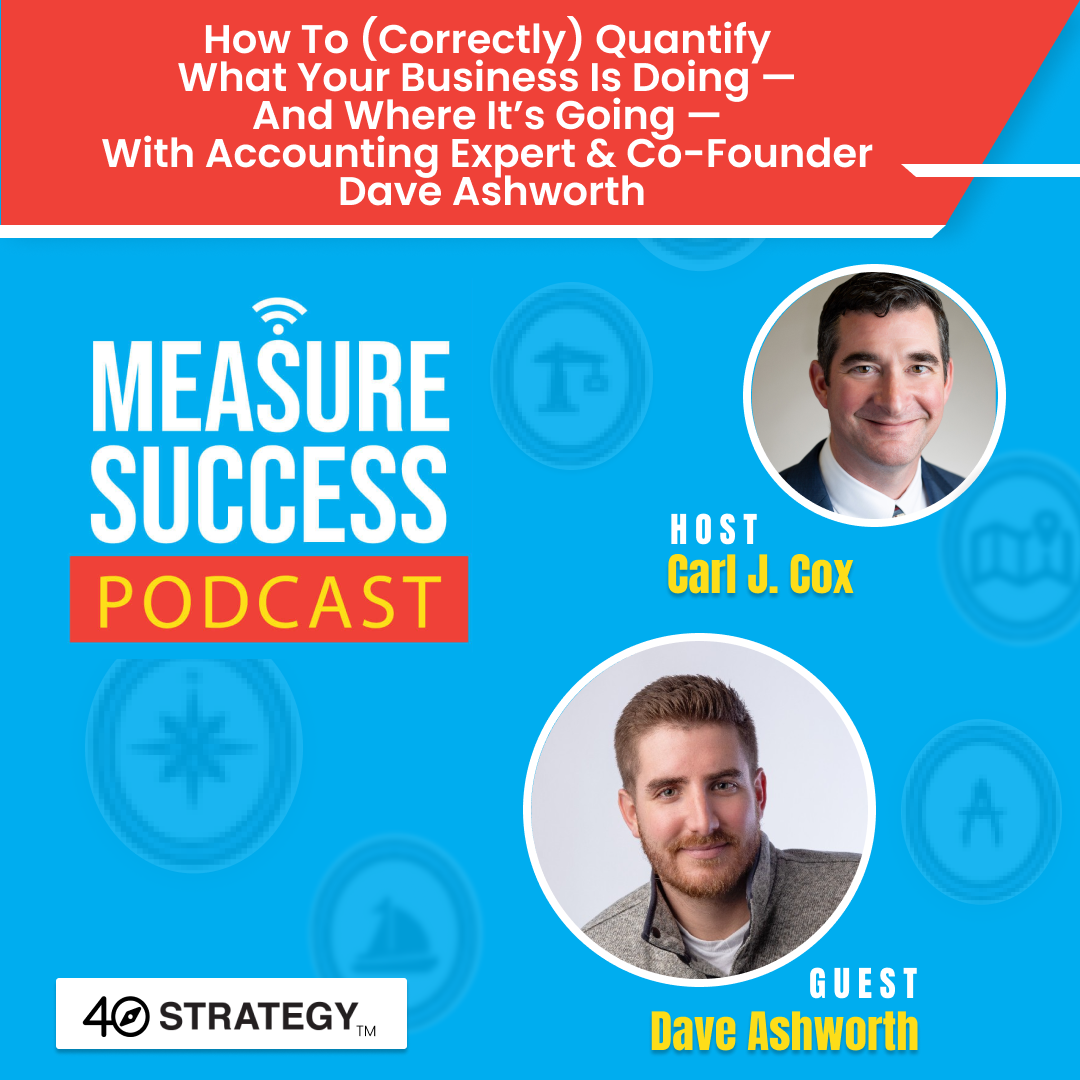 cover of episode How to (correctly) quantify what your business is doing — and where it’s going — with accounting expert & co-founder Dave Ashworth