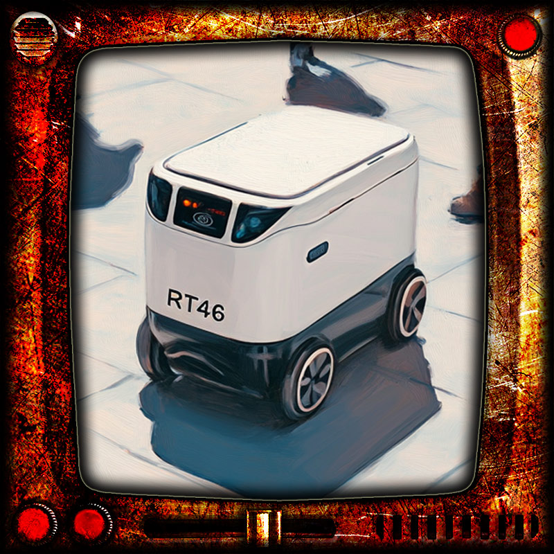 "Knock-Knock, Human" - A funny scifi short story about food delivery robots learning humor - by Stephen Newall