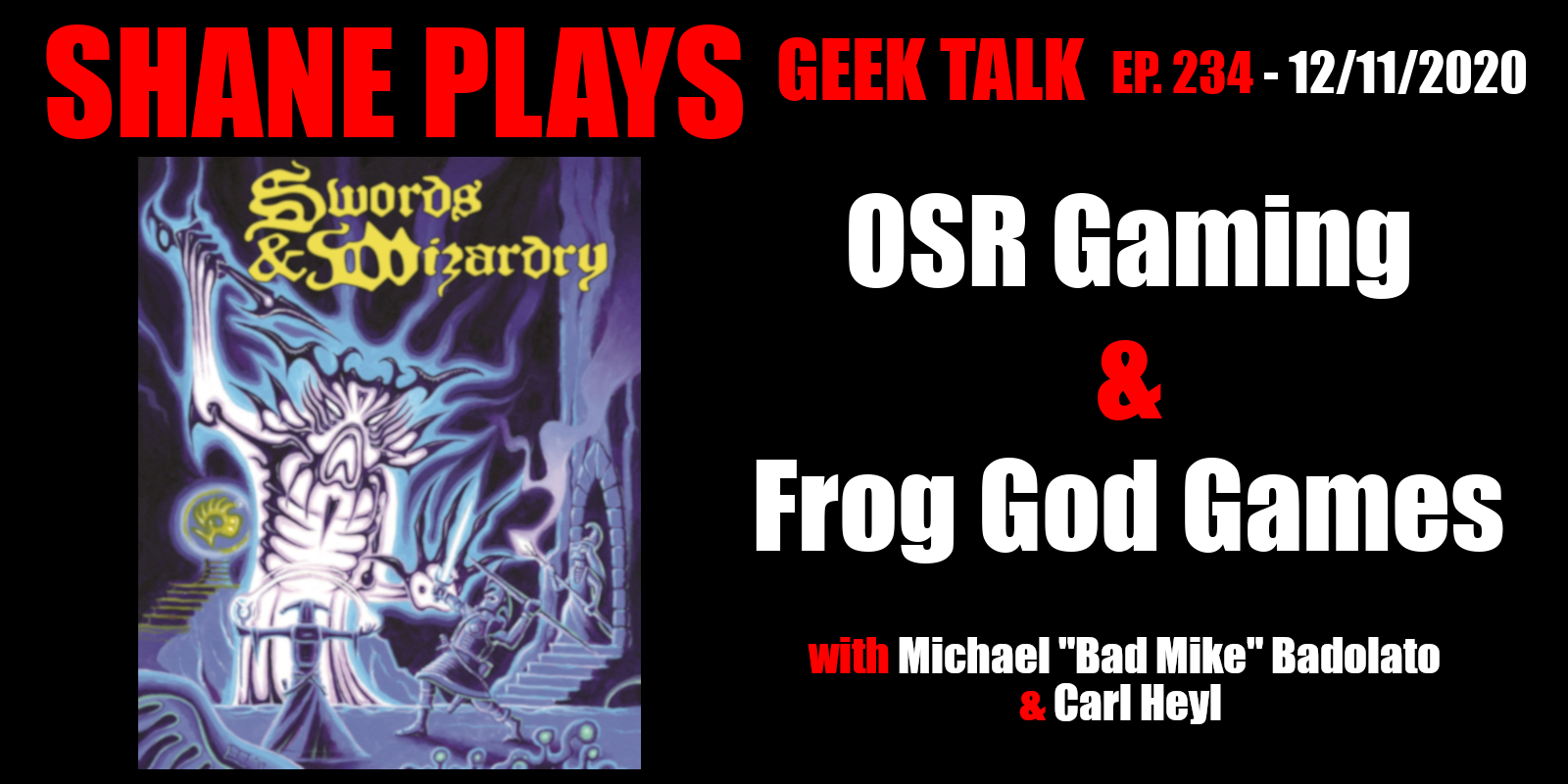 Shane Plays Geek Talk