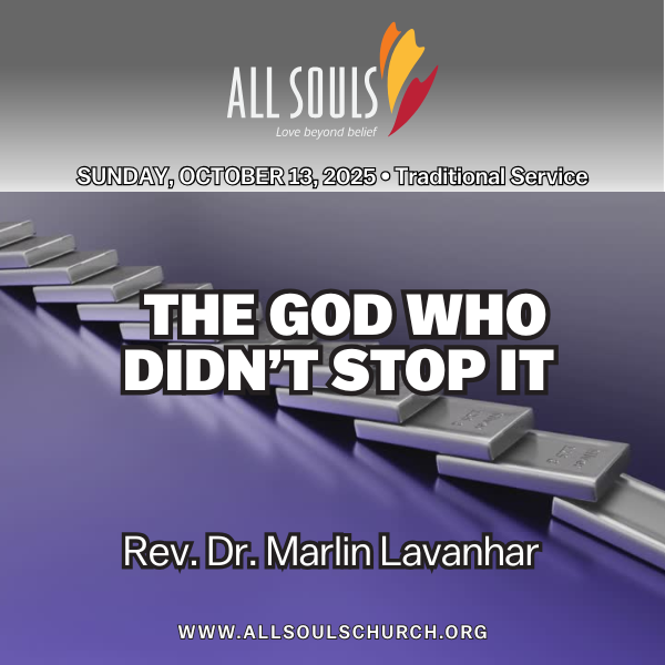 'THE GOD WHO DIDN'T STOP IT' - Rev. Dr. Marlin Lavanhar 'THE GOD WHO DIDN'T STOP IT' - Rev. Dr. Marlin Lavanhar