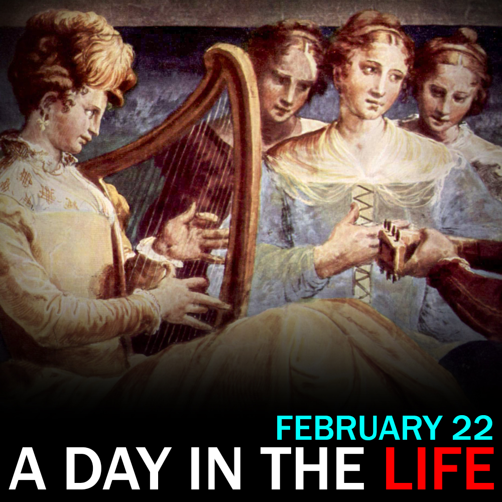 Laura Peverara marries Count Annibale Turco: "A Classical Day in the Life" for February 22