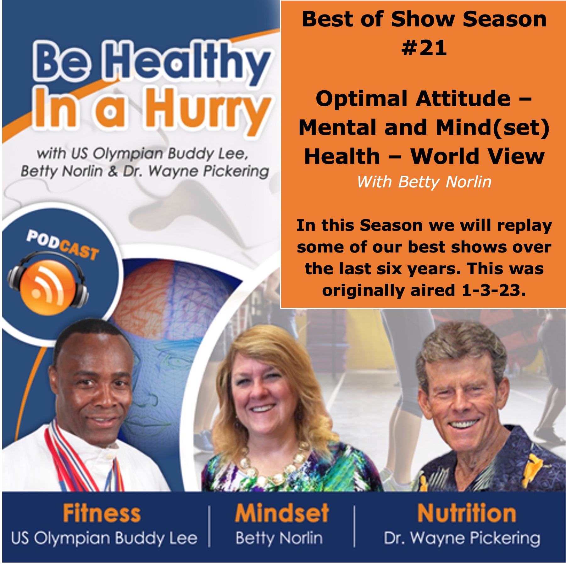 Best of Show #21: Optimal Attitude – Mental and Mind(set) Health – World View with Betty Norlin
